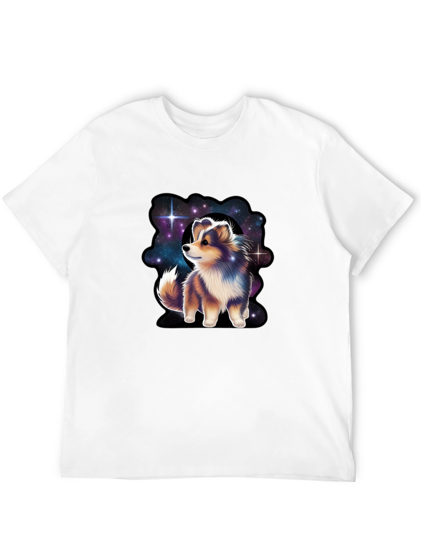Cosmic Sheltie T-Shirt - Galaxy Dog Tee