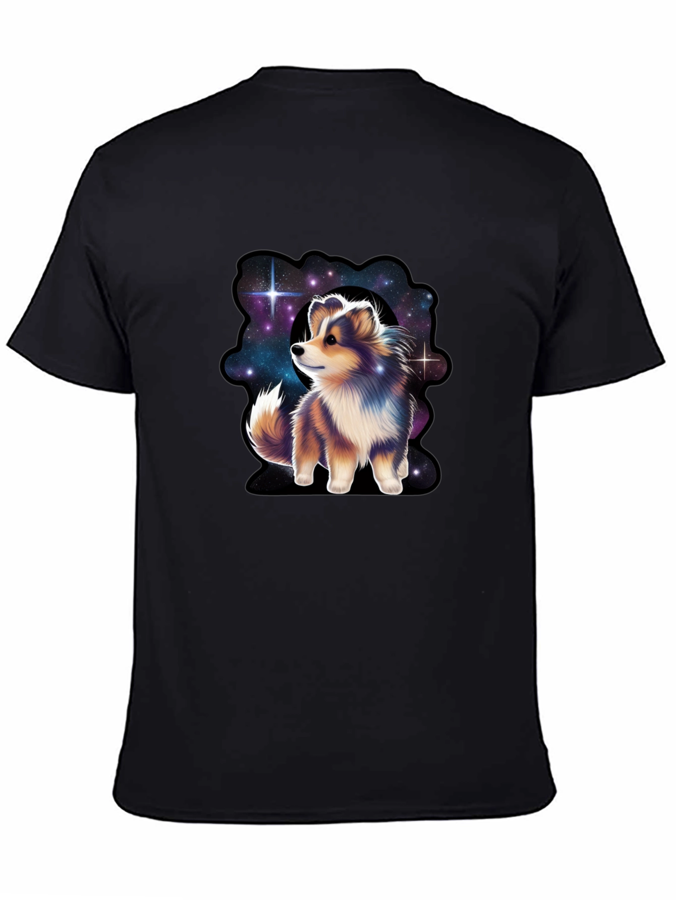 Cosmic Sheltie T-Shirt - Galaxy Dog Tee