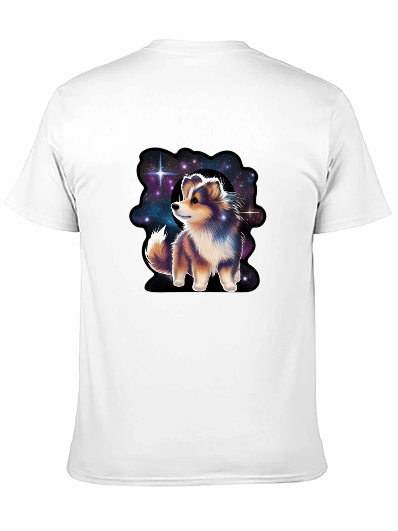 Cosmic Sheltie T-Shirt - Galaxy Dog Tee