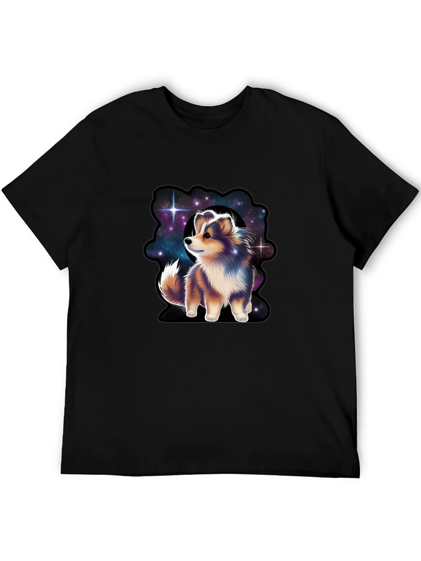 Cosmic Sheltie T-Shirt - Galaxy Dog Tee
