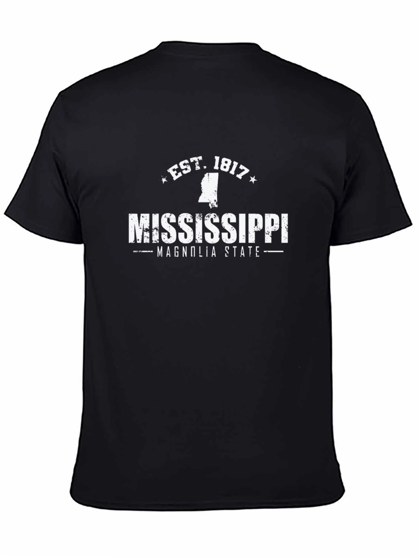 Mississippi Magnolia State Black T-Shirt