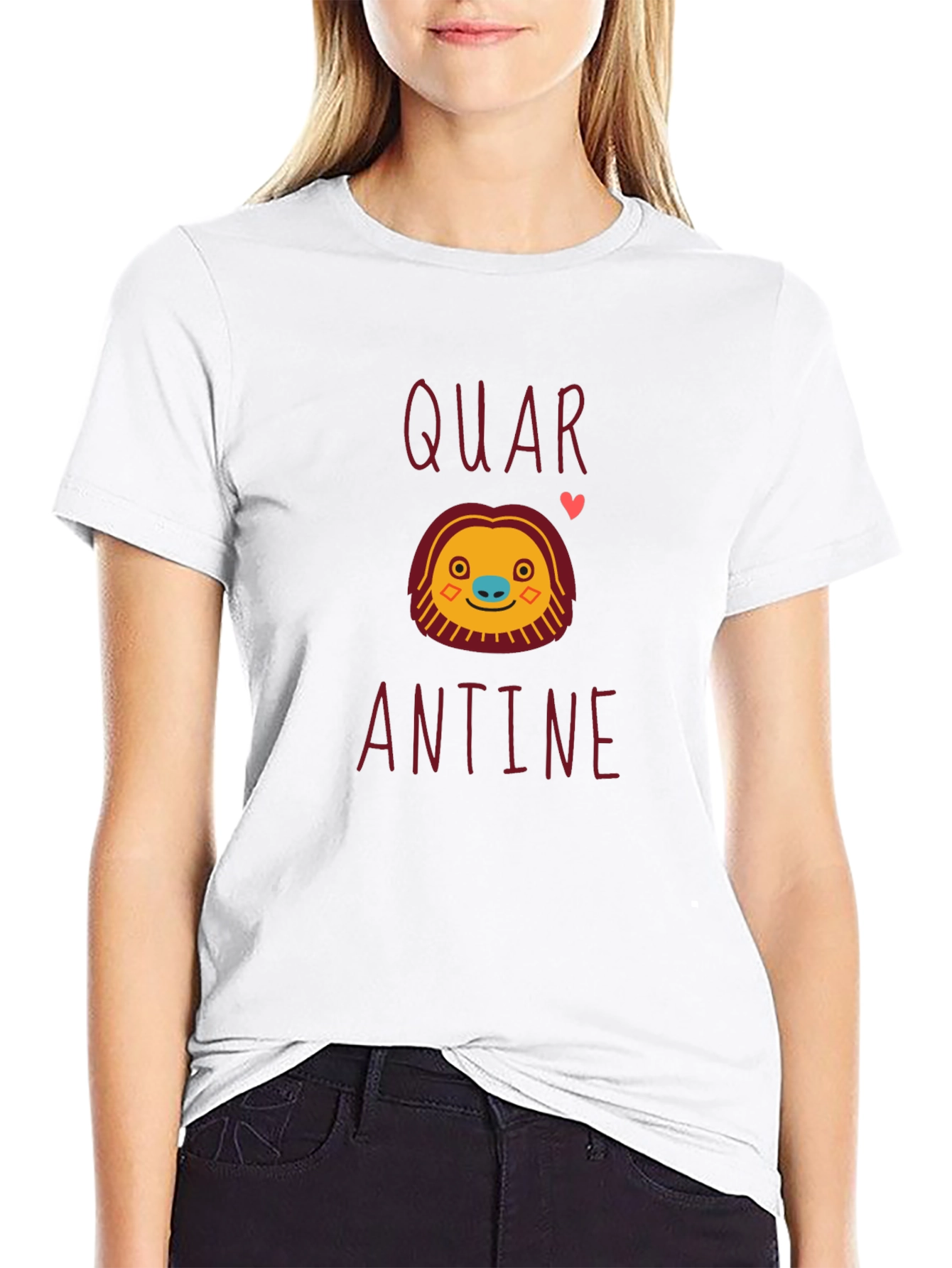 Quarantine Sloth Graphic Tee - Black