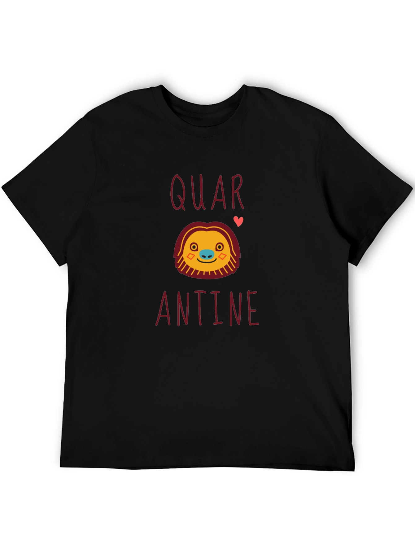 Quarantine Sloth Graphic Tee - Black