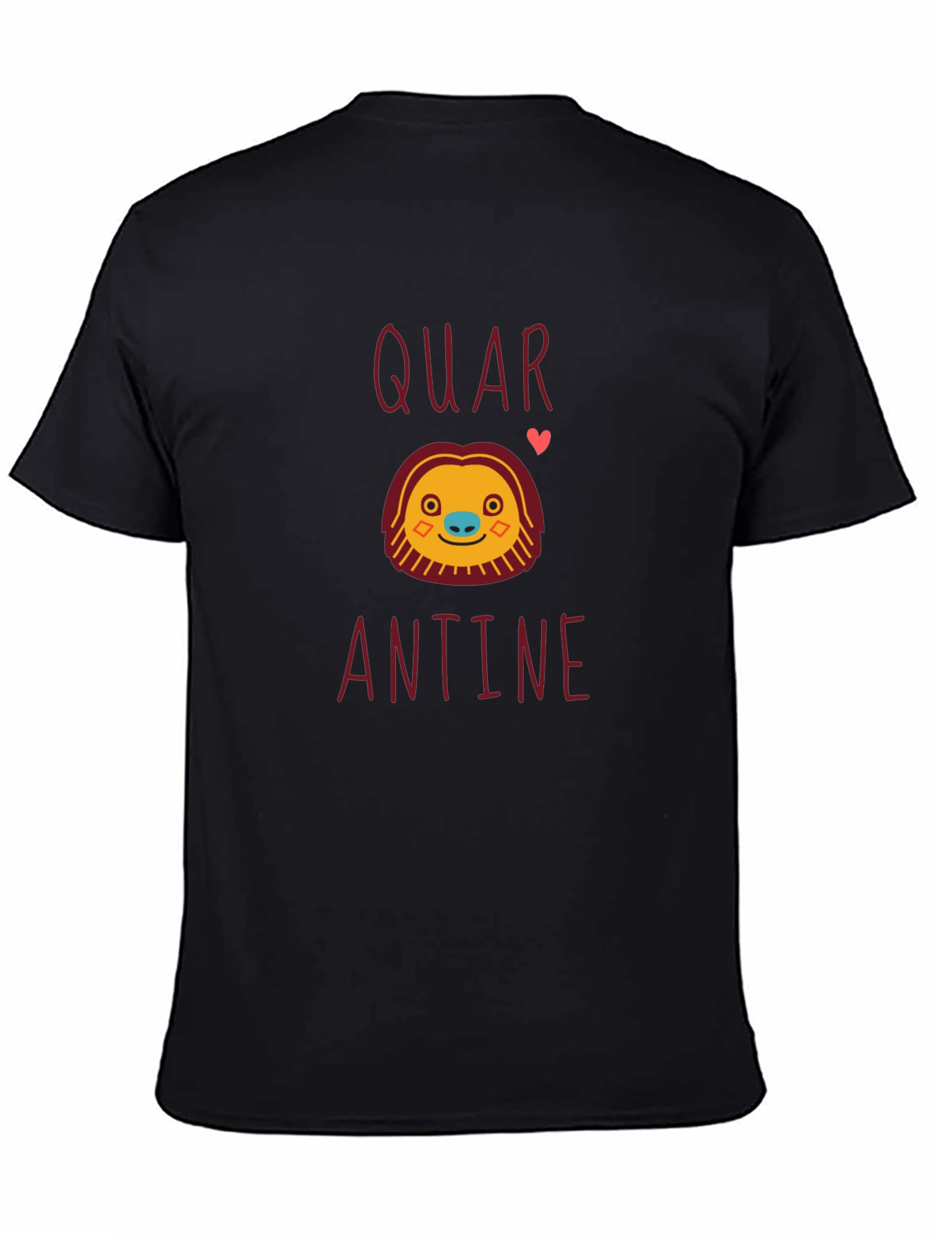 Quarantine Sloth Graphic Tee - Black