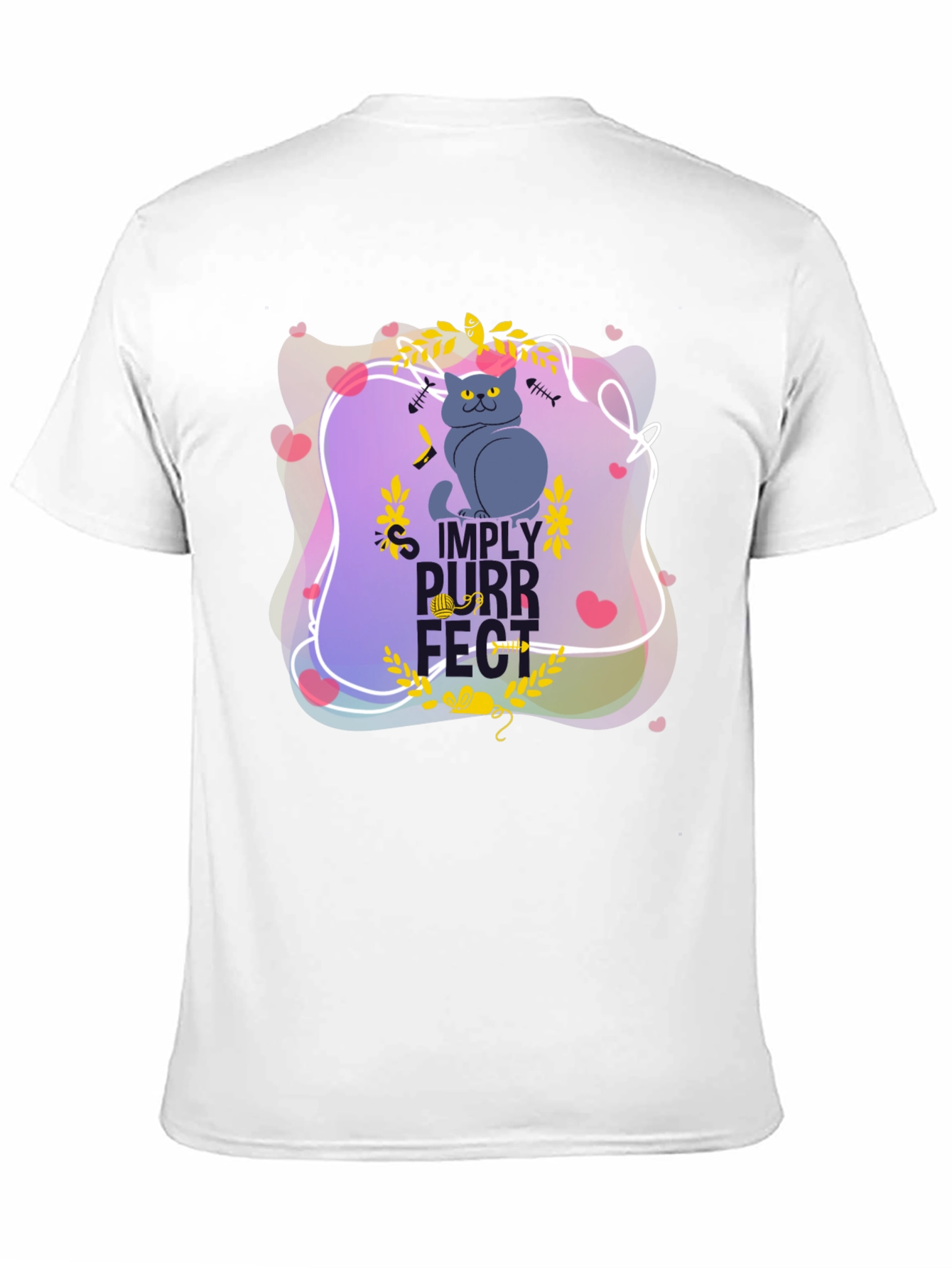 Simply Purrfect Black Graphic Tee
