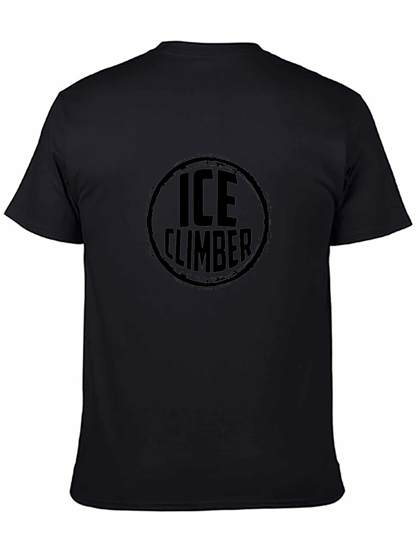 Ice Climber Graphic T-Shirt - Black Crew Neck Tee