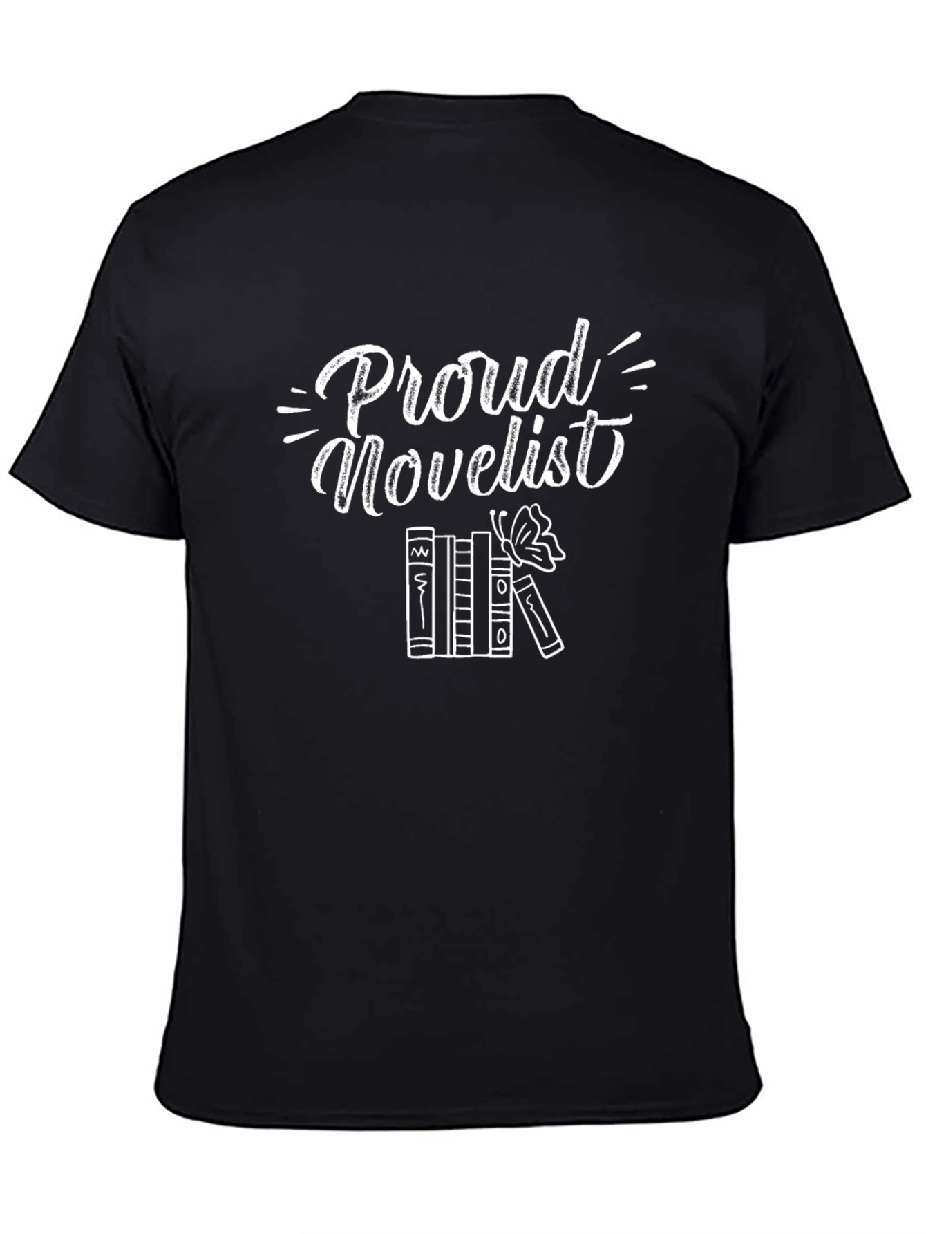 Proud Novelist T-Shirt - Black Cotton Tee