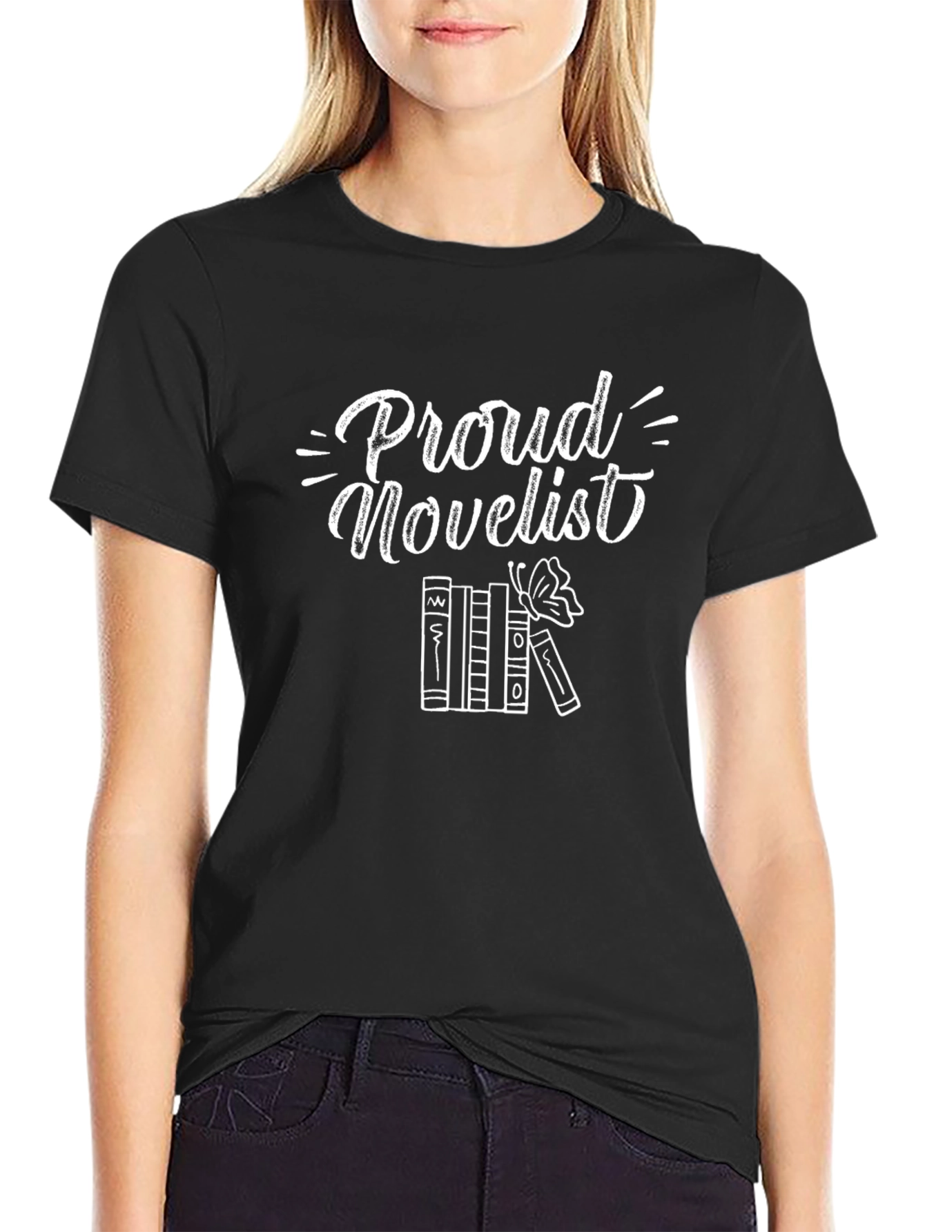 Proud Novelist T-Shirt - Black Cotton Tee