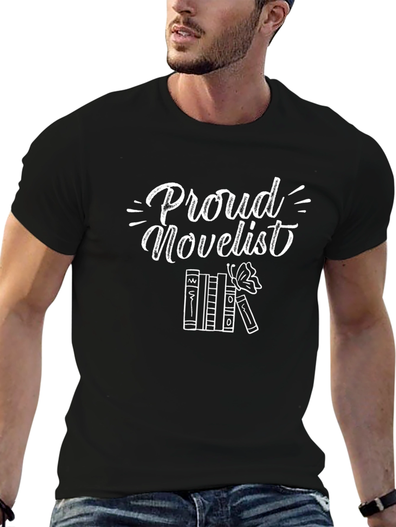 Proud Novelist T-Shirt - Black Cotton Tee