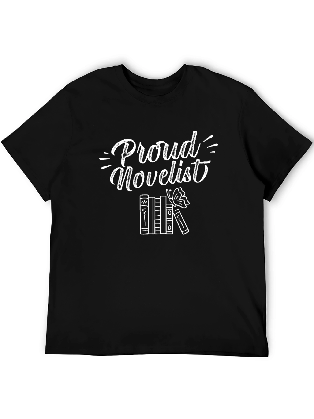 Proud Novelist T-Shirt - Black Cotton Tee