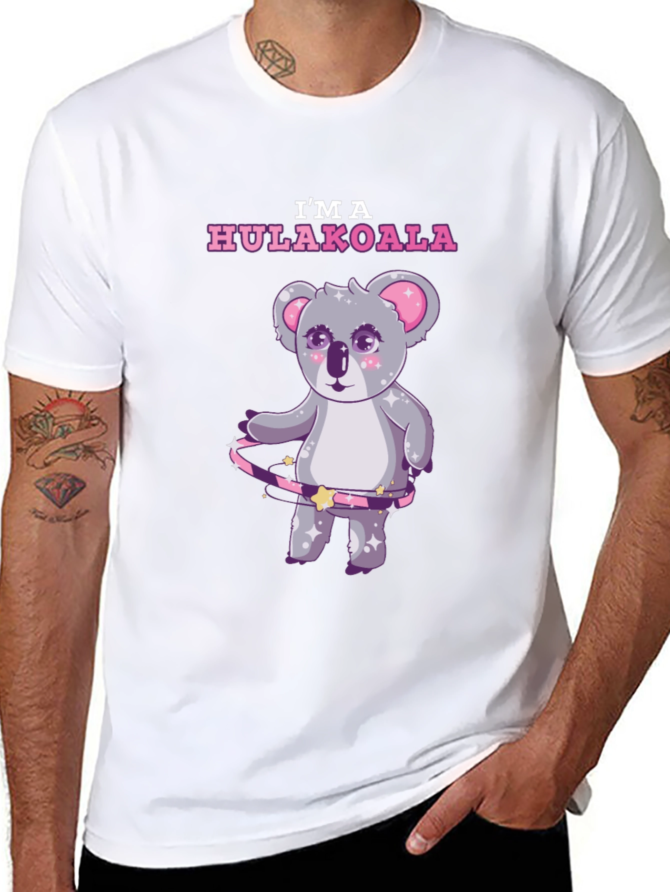 Hula Koala Bear T-Shirt - Cute Cartoon Tee