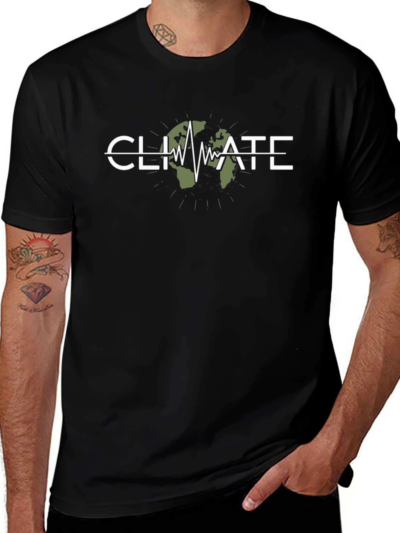 Climate Change Awareness Graphic Tee - Earth Pulse