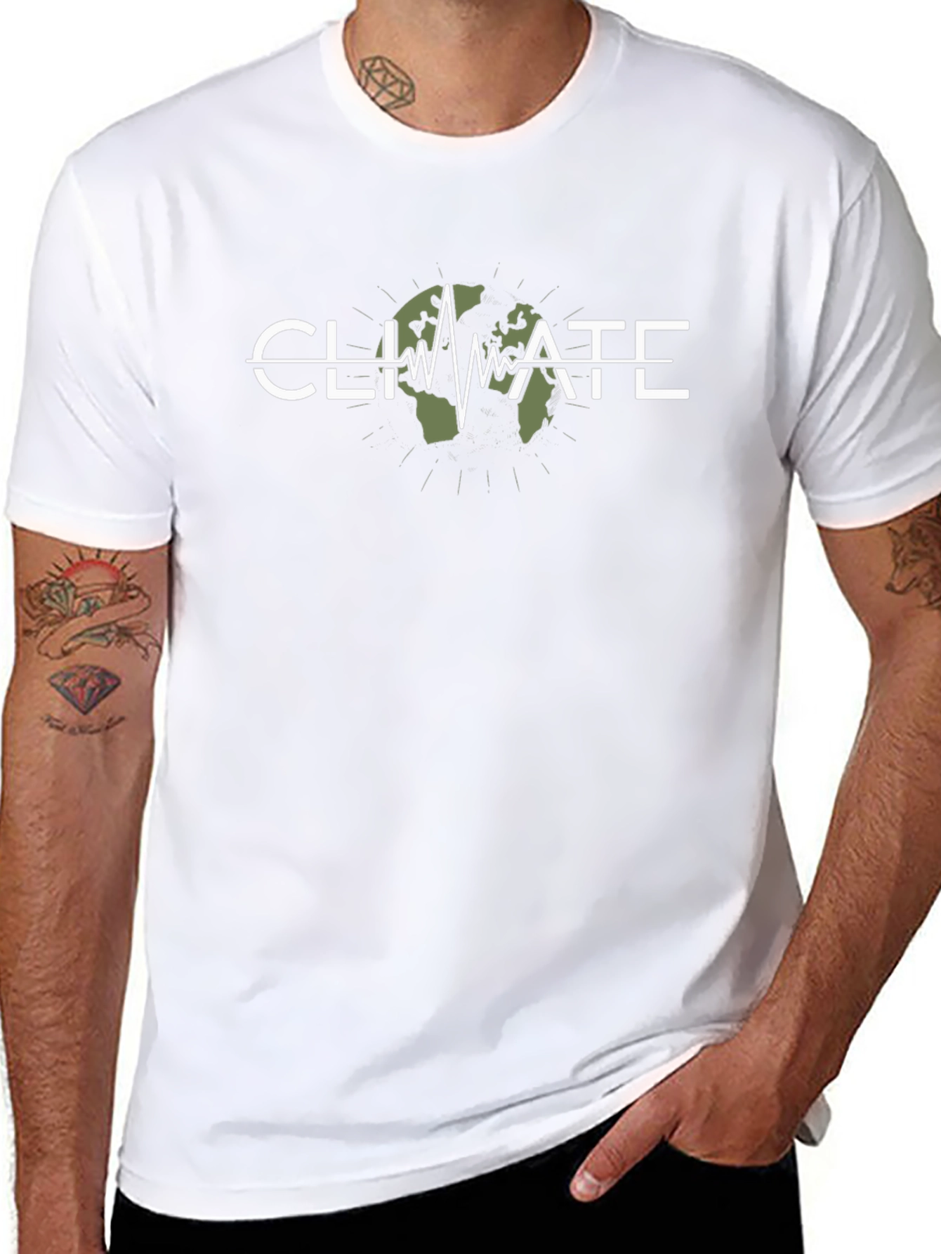 Climate Change Awareness Graphic Tee - Earth Pulse