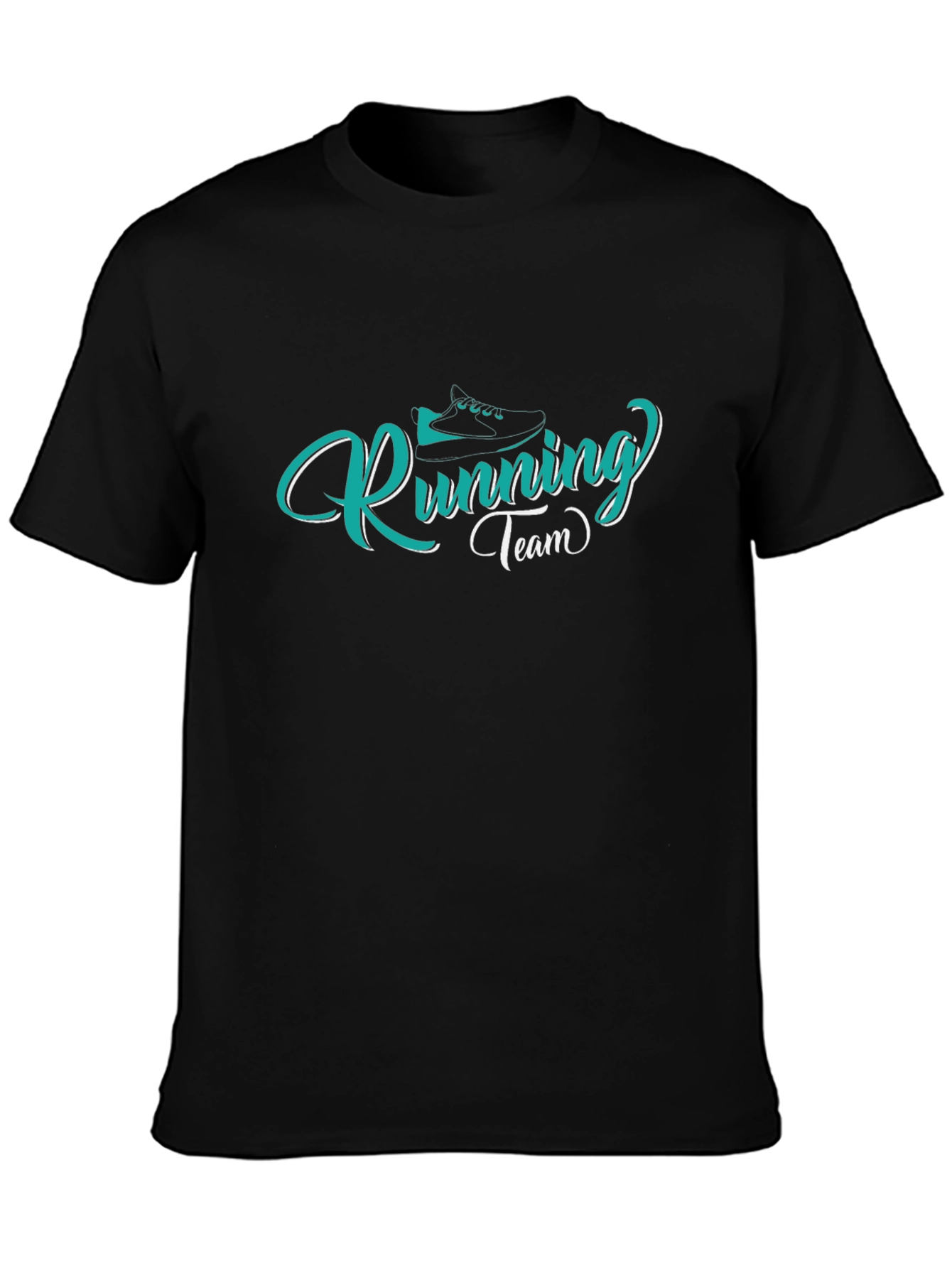 Running Team Graphic Tee - Black Casual Shirt