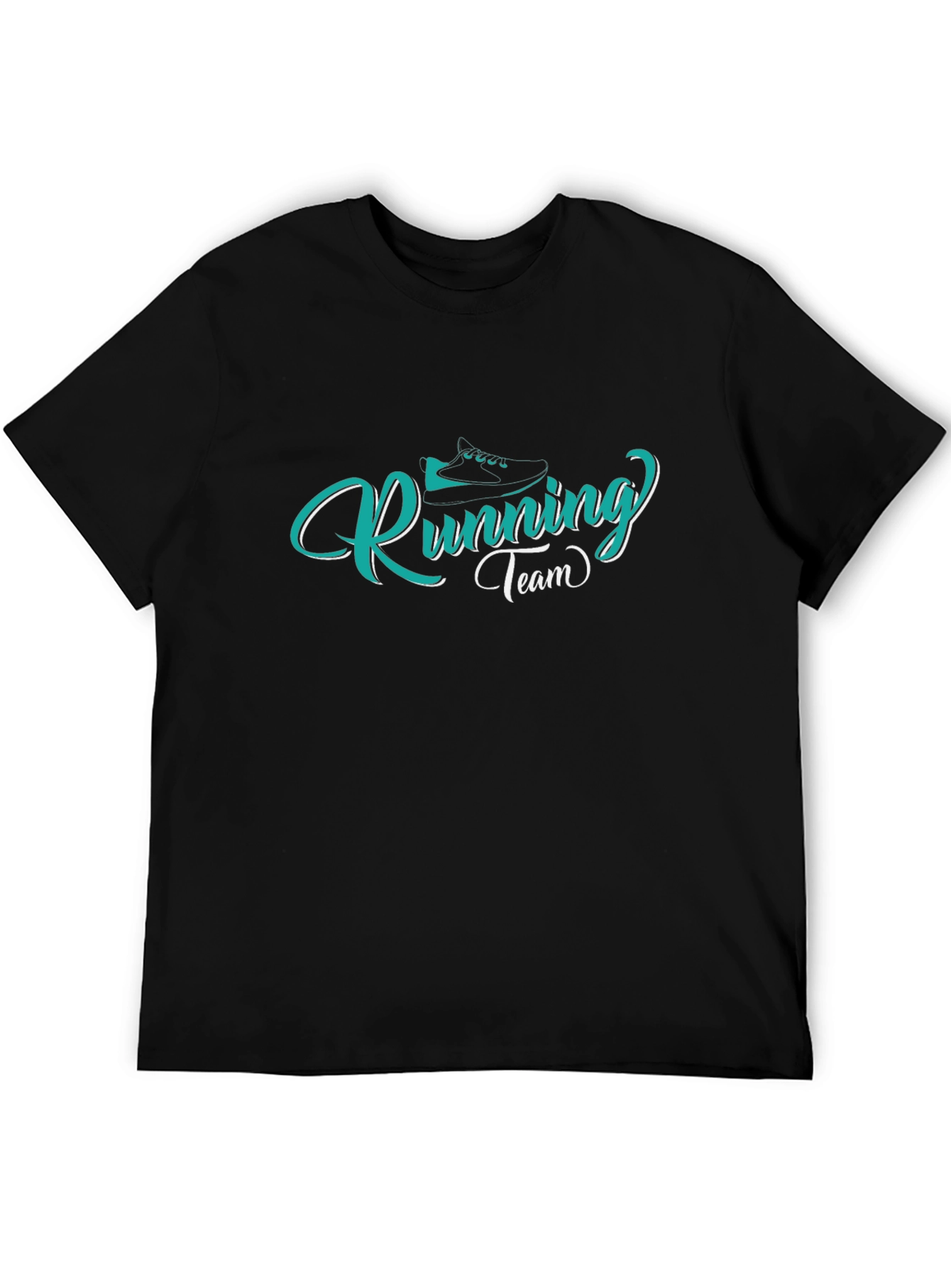 Running Team Graphic Tee - Black Casual Shirt