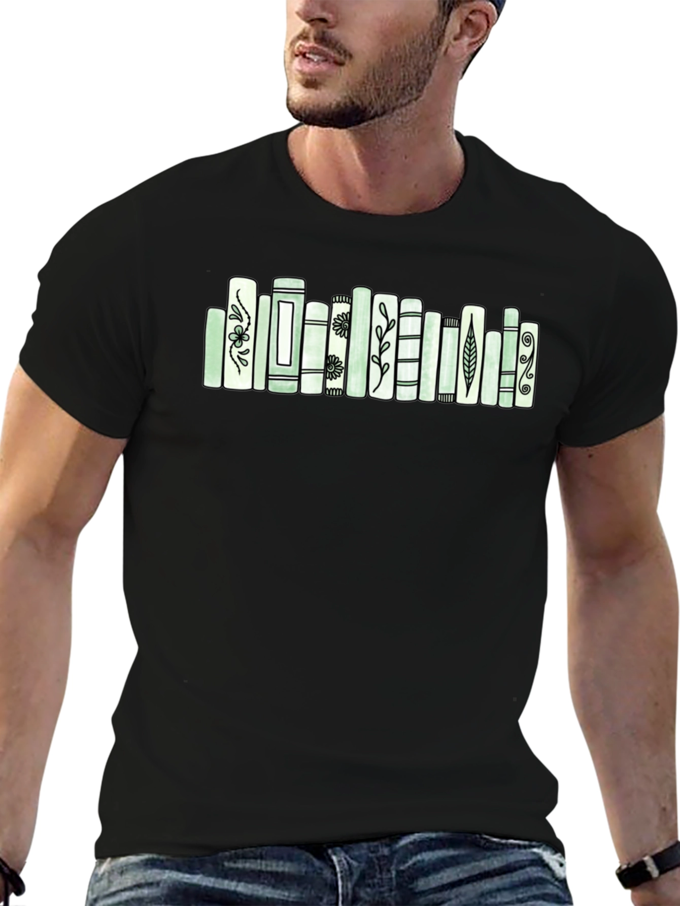 Book Lovers T-Shirt with Unique Book Design