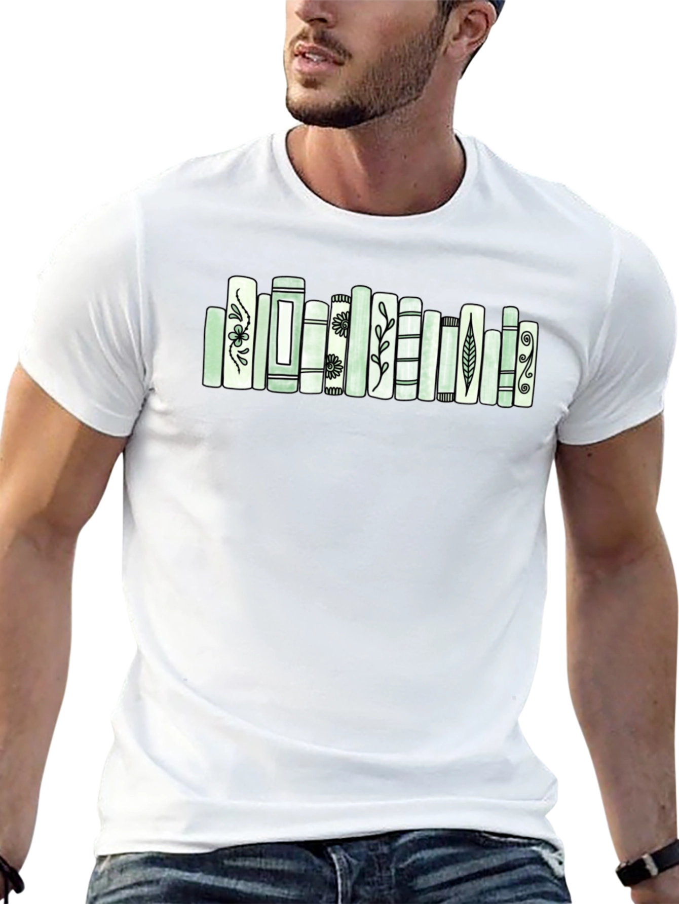 Book Lovers T-Shirt with Unique Book Design