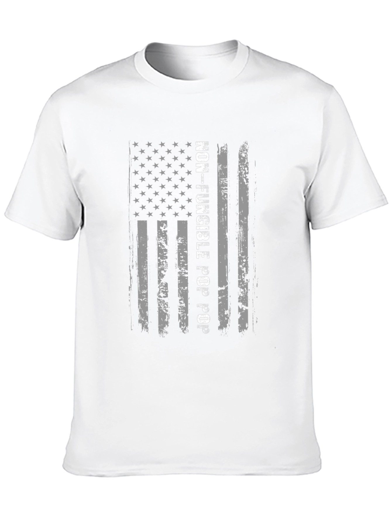 Non-Fungible Pop Pop T-Shirt - Patriotic USA Flag Design