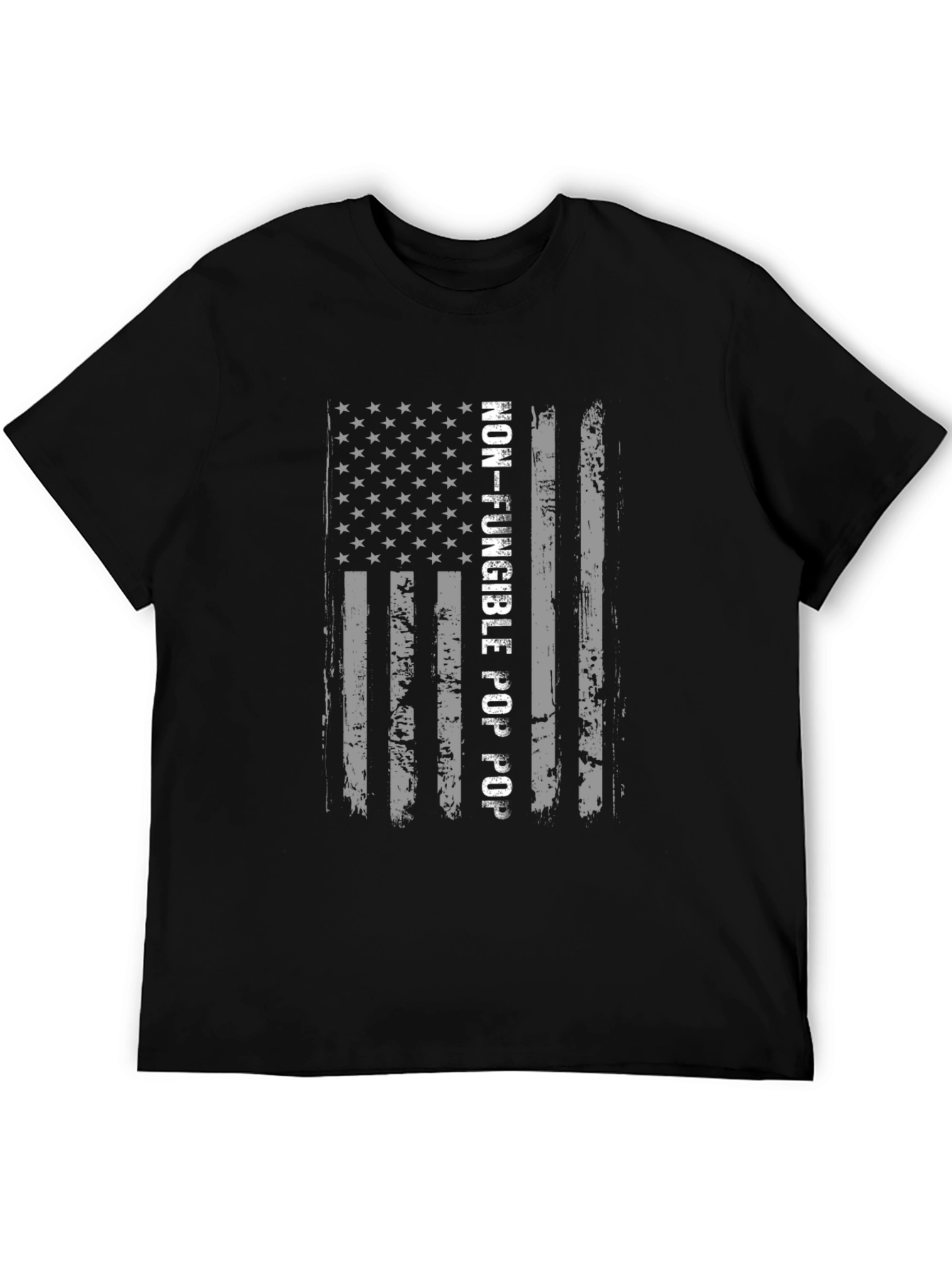 Non-Fungible Pop Pop T-Shirt - Patriotic USA Flag Design