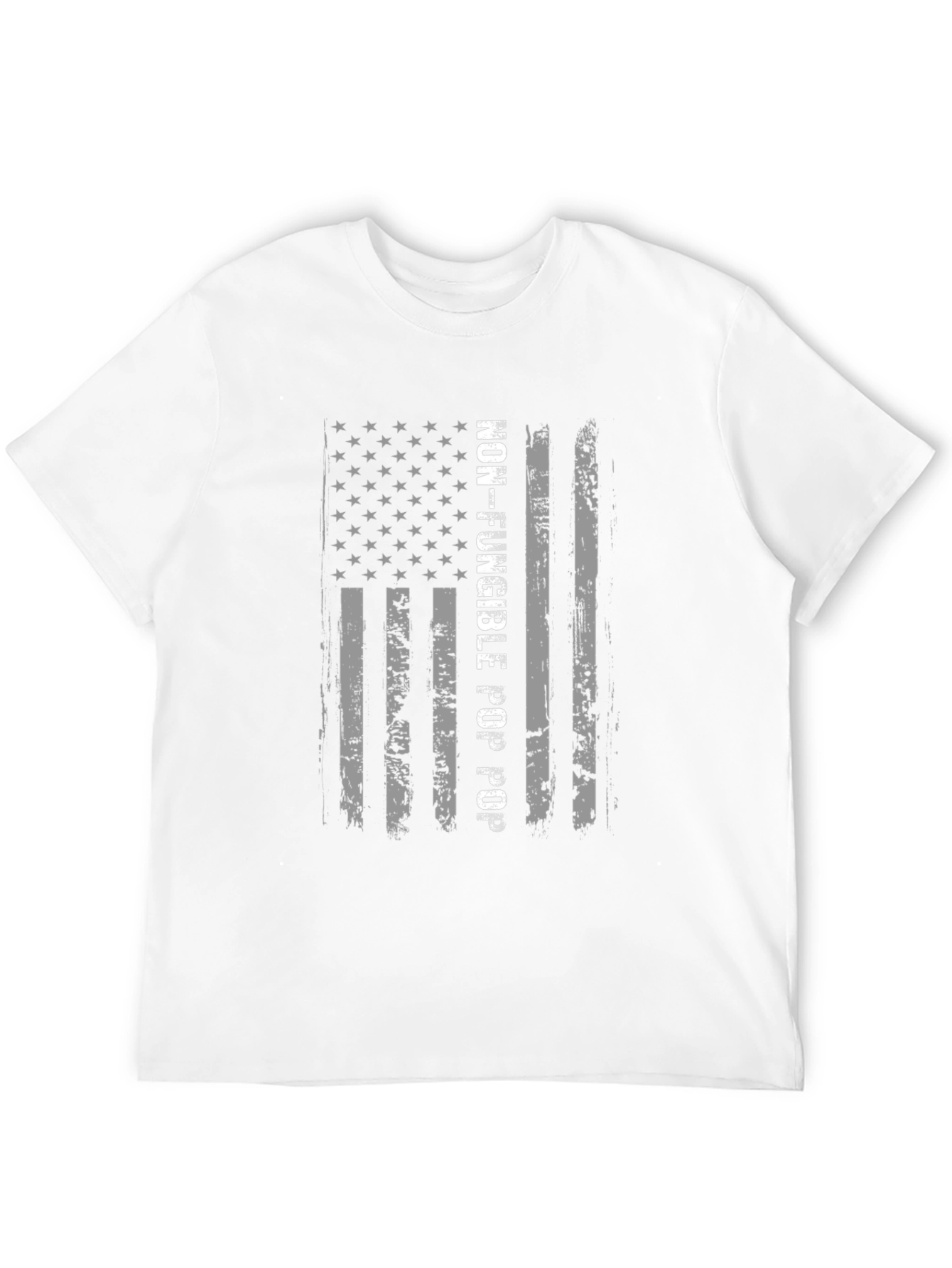 Non-Fungible Pop Pop T-Shirt - Patriotic USA Flag Design