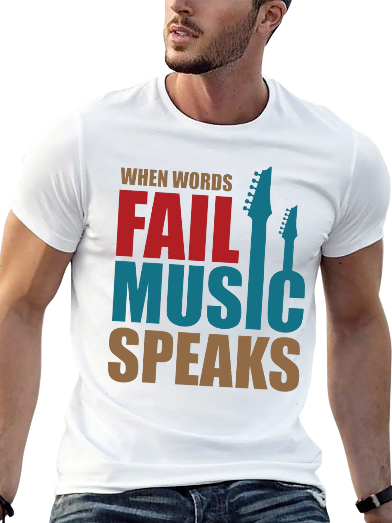 Music Speaks Graphic Tee - Stylish Musicians T-Shirt