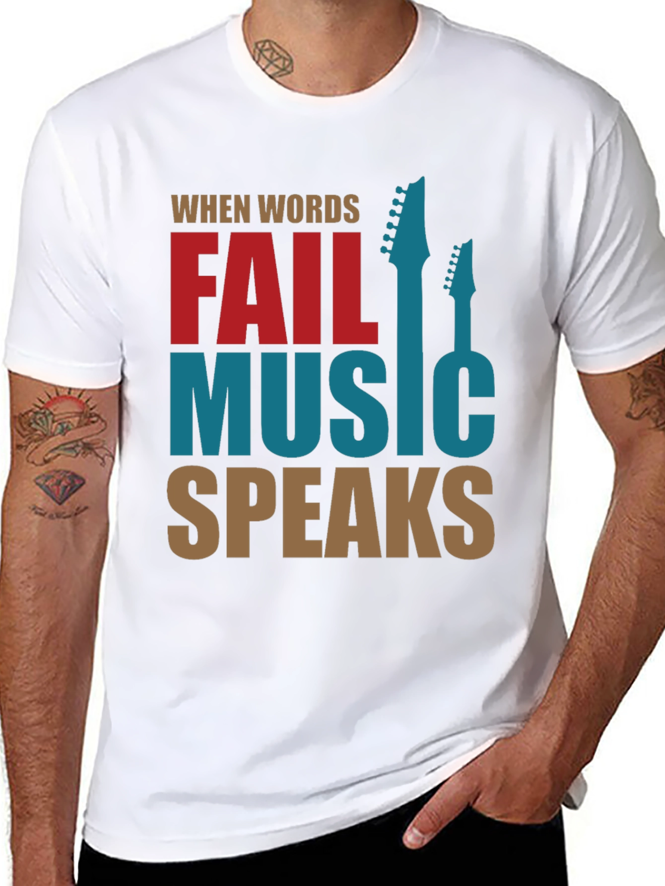 Music Speaks Graphic Tee - Stylish Musicians T-Shirt