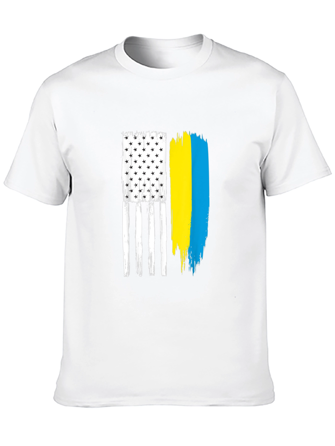 USA Ukraine Flag Graphic Tee