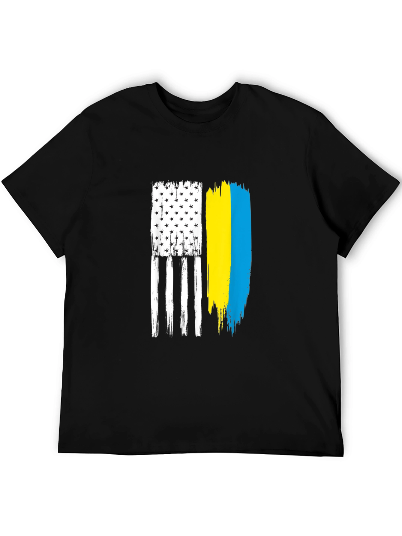 USA Ukraine Flag Graphic Tee