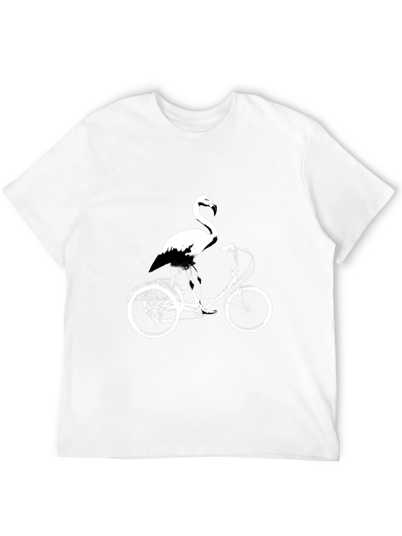 Flamingo on Bike Graphic Tee