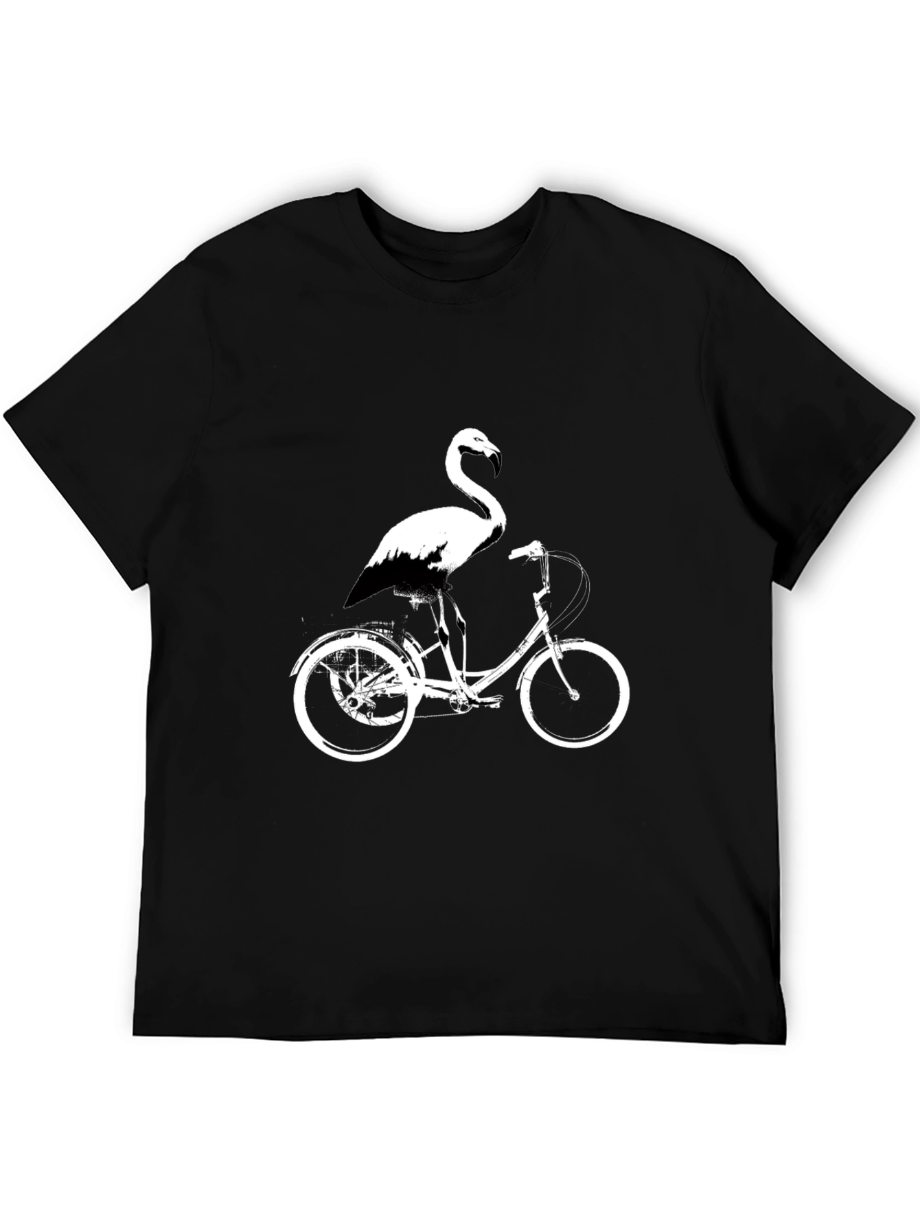 Flamingo on Bike Graphic Tee
