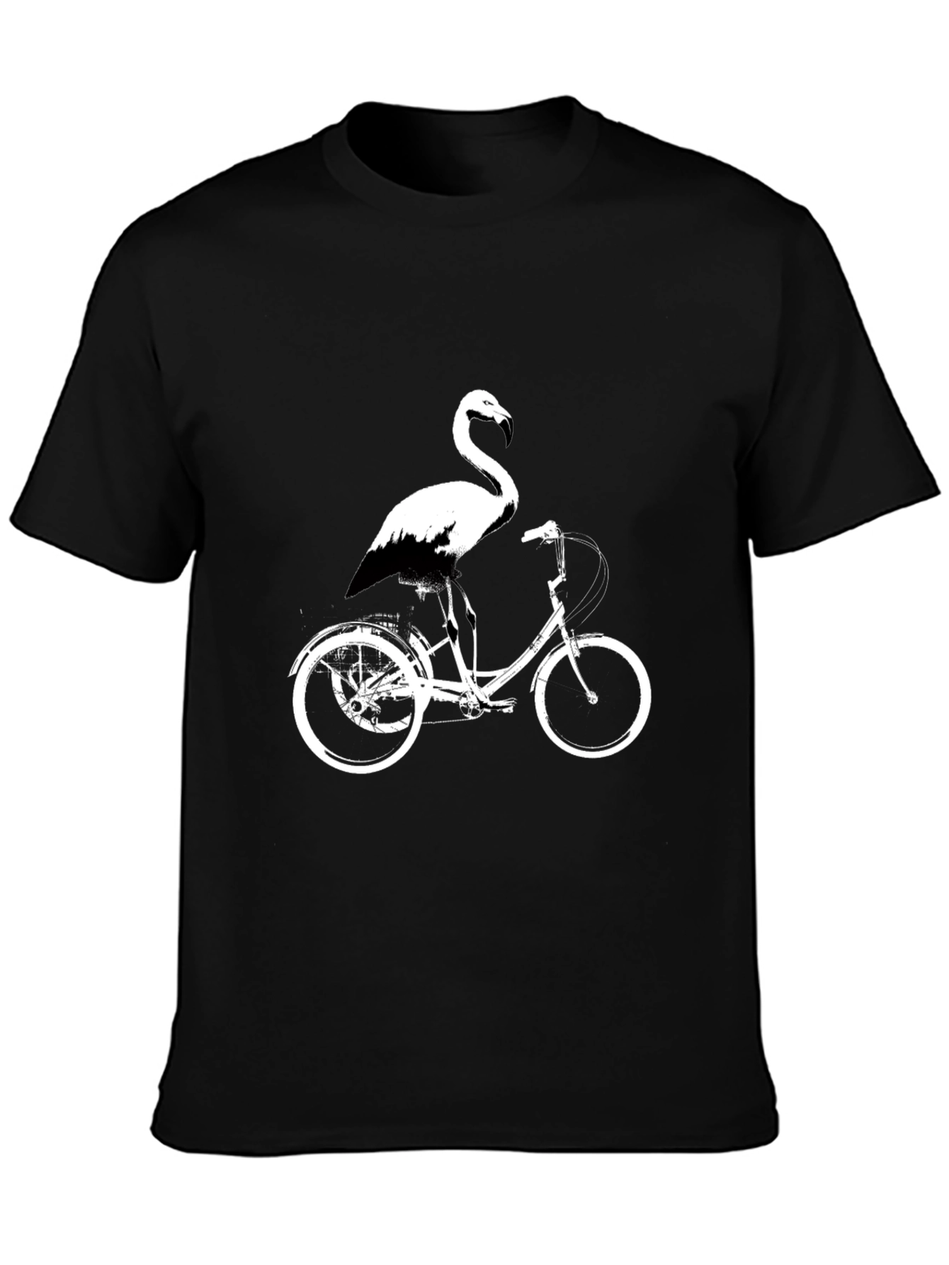 Flamingo on Bike Graphic Tee