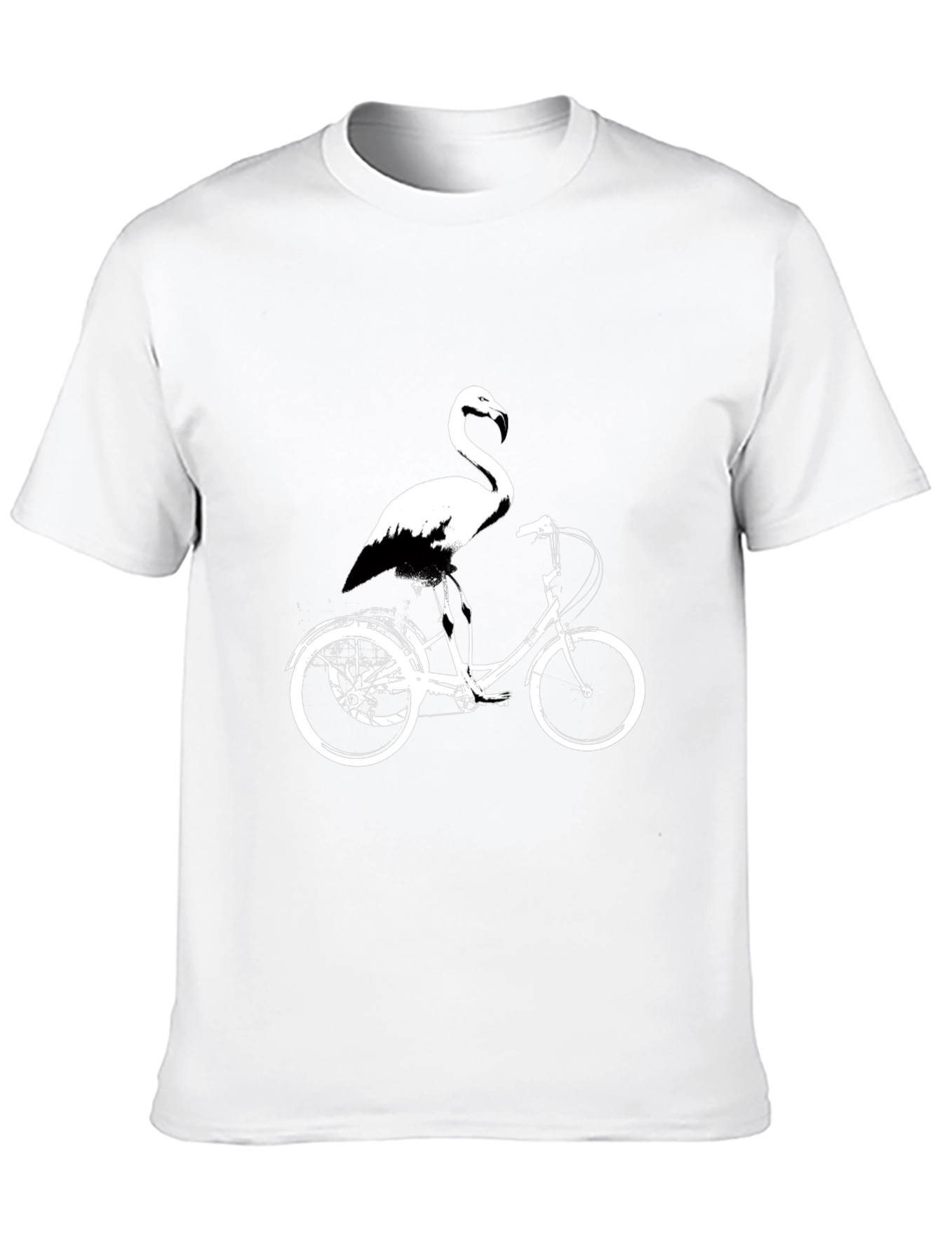 Flamingo on Bike Graphic Tee