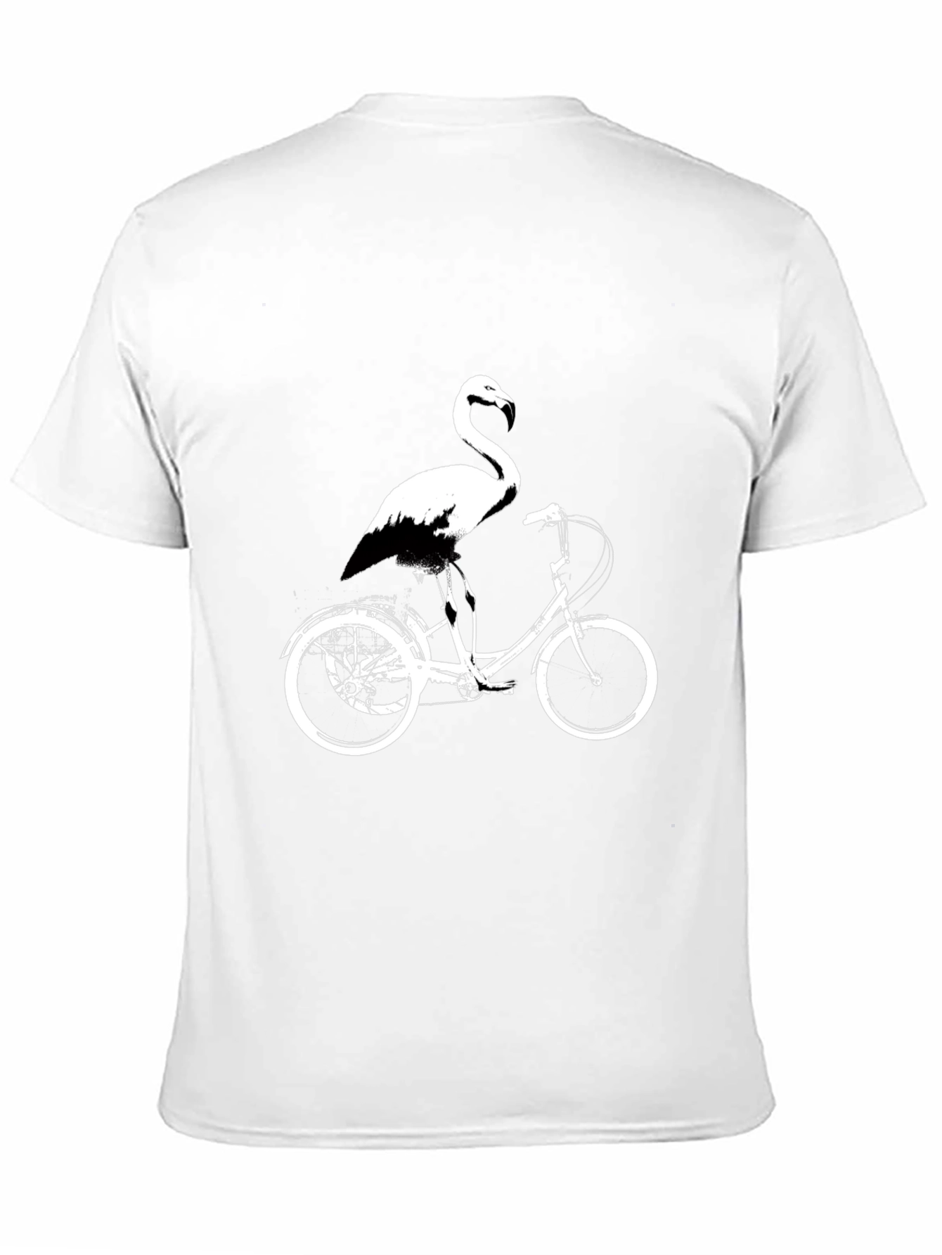 Flamingo on Bike Graphic Tee