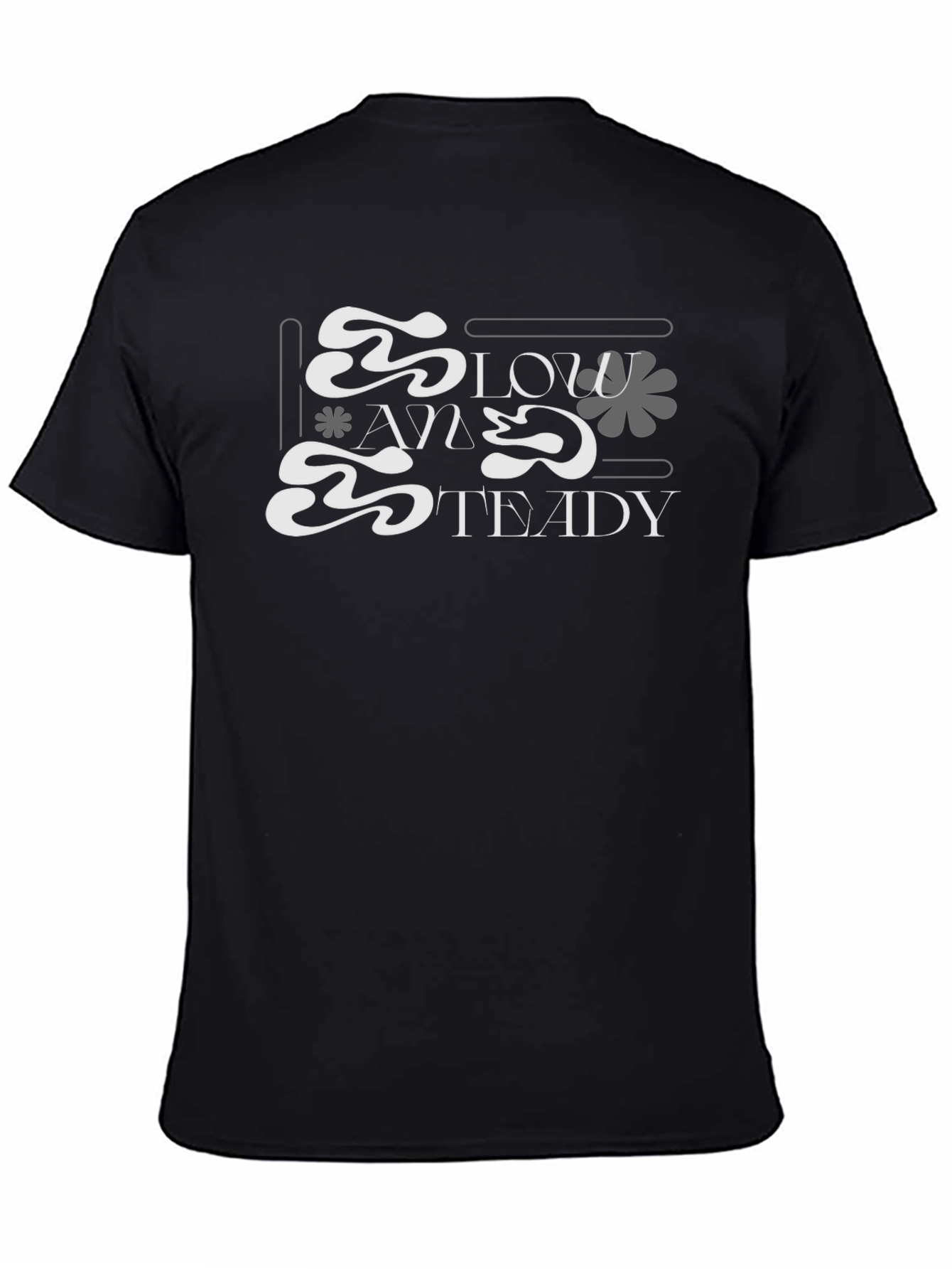 Slow and Steady Graphic Tee - Black