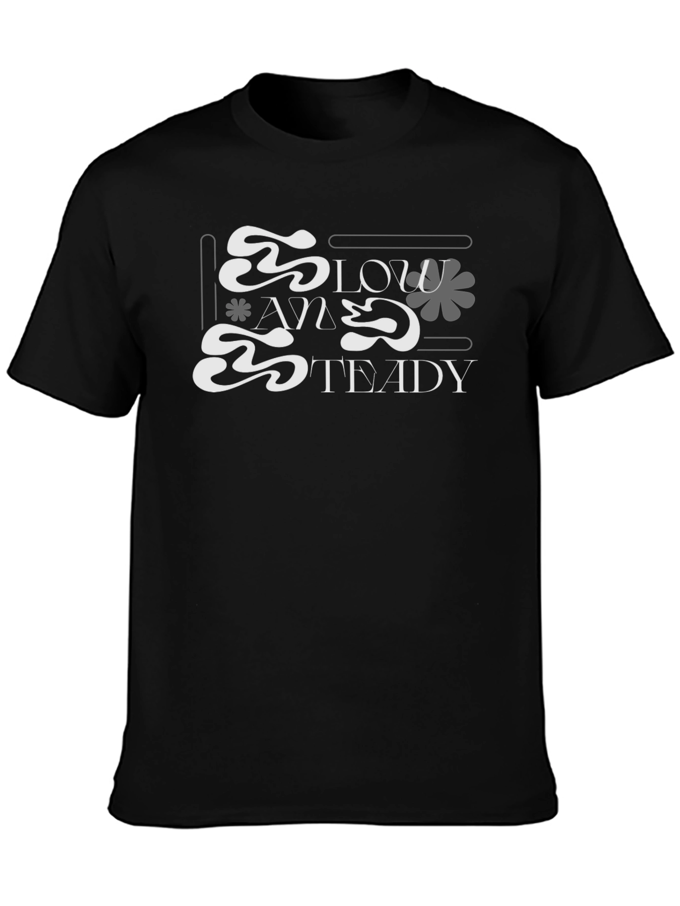 Slow and Steady Graphic Tee - Black
