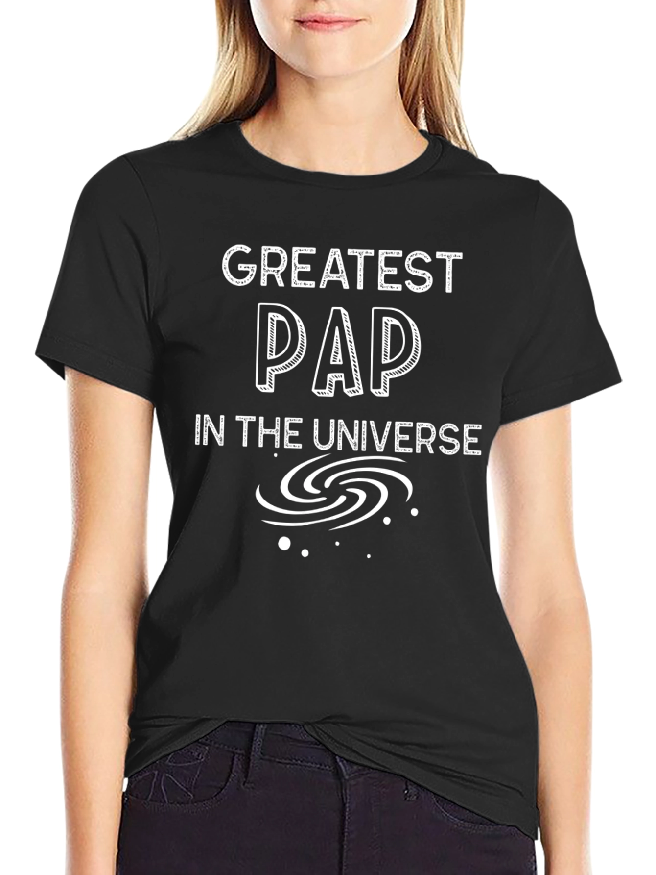Greatest PAP in the Universe Black T-Shirt