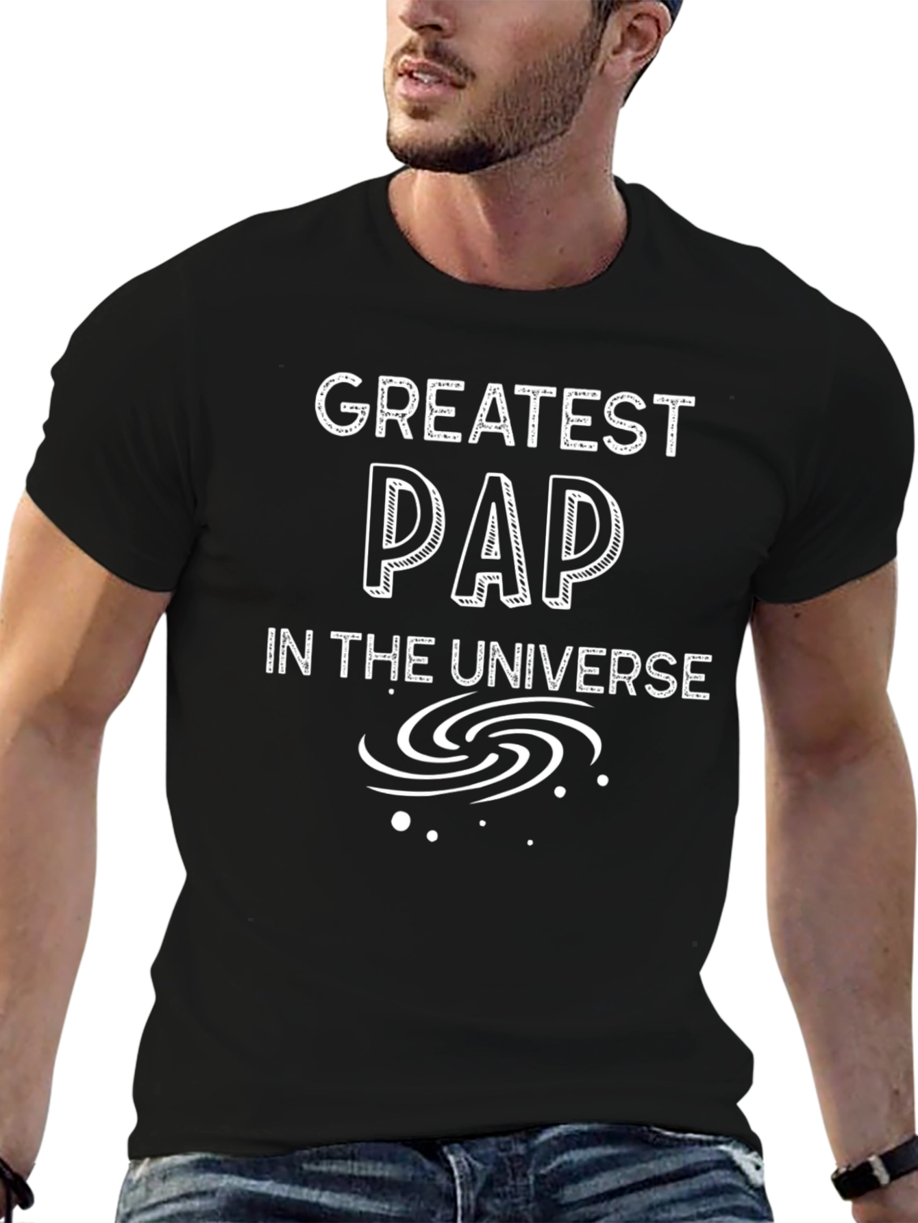 Greatest PAP in the Universe Black T-Shirt