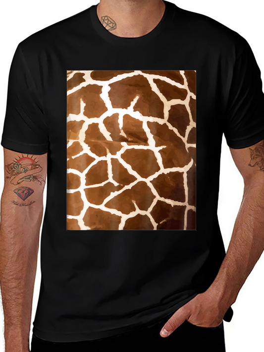 Giraffe Print T-Shirt - Unique Animal Pattern Tee
