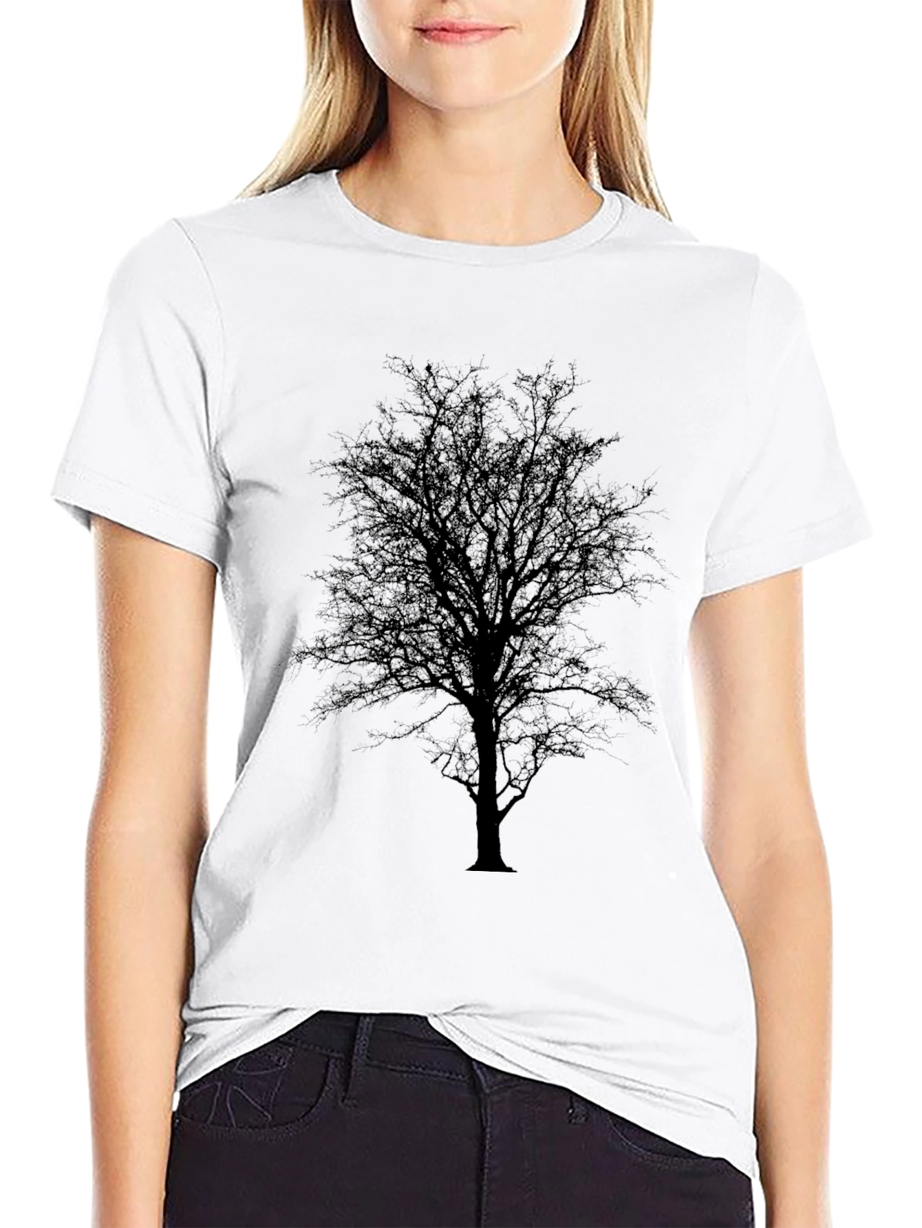Black Tree Silhouette T-Shirt
