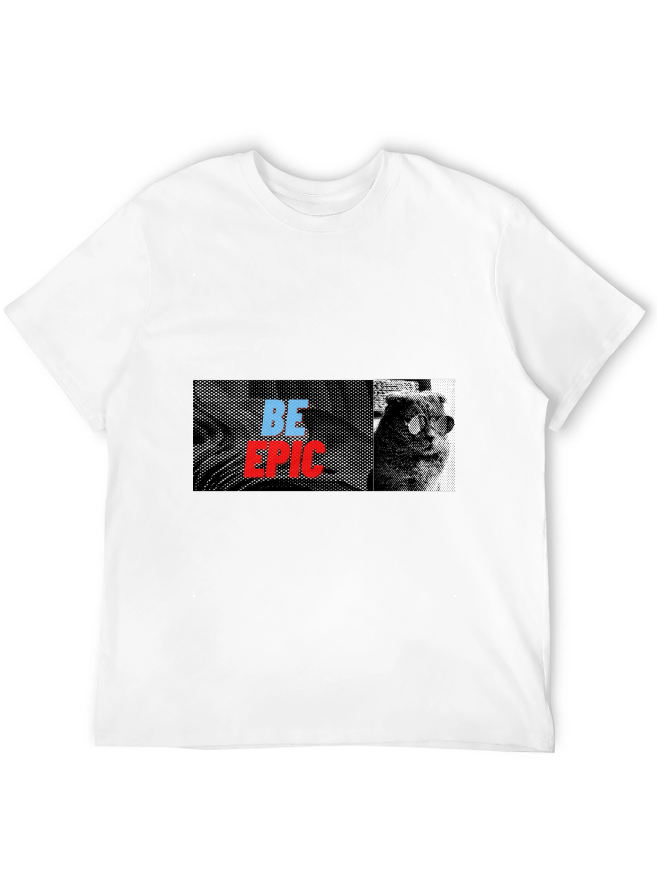 Be Epic Cat Graphic Tee - Black