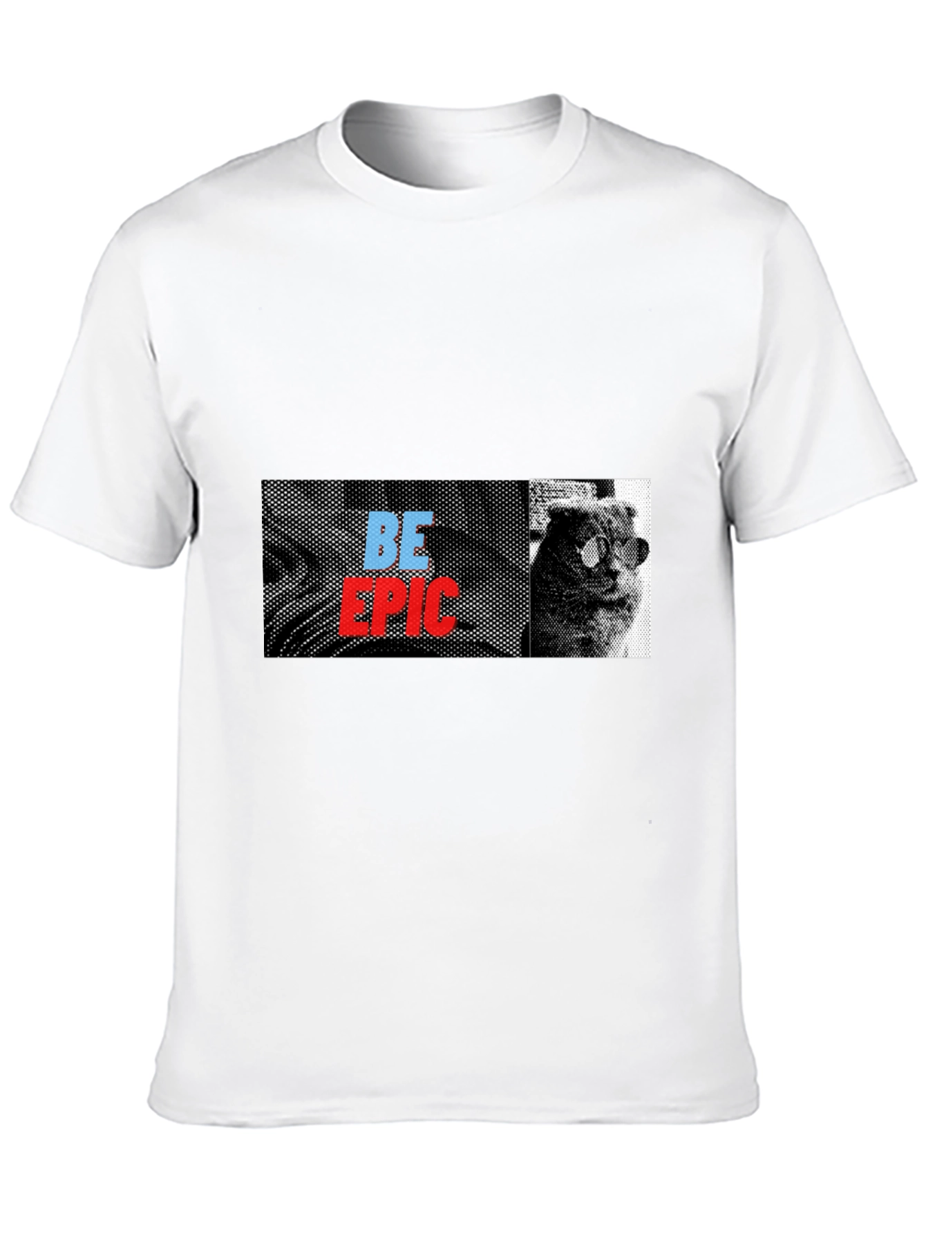 Be Epic Cat Graphic Tee - Black