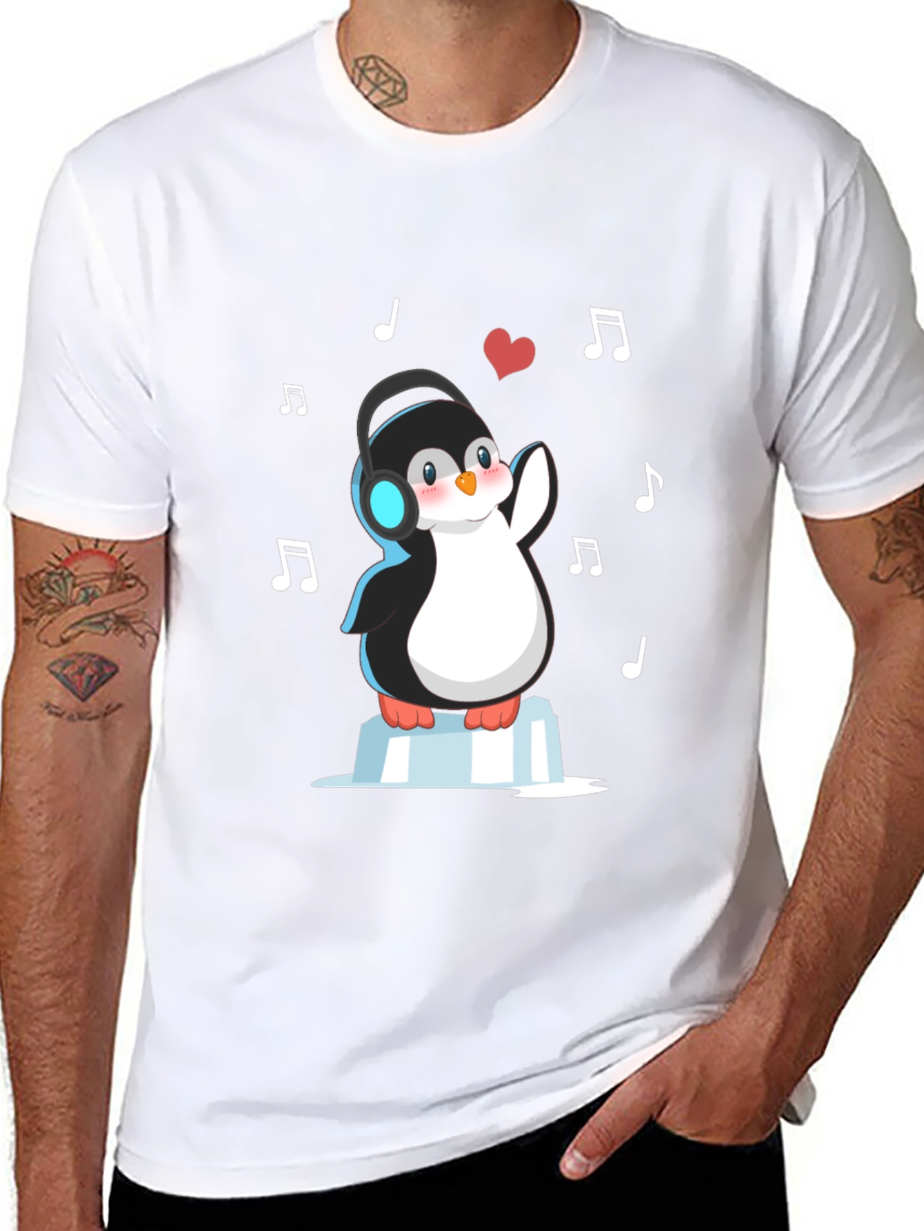Musical Penguin Graphic Tee