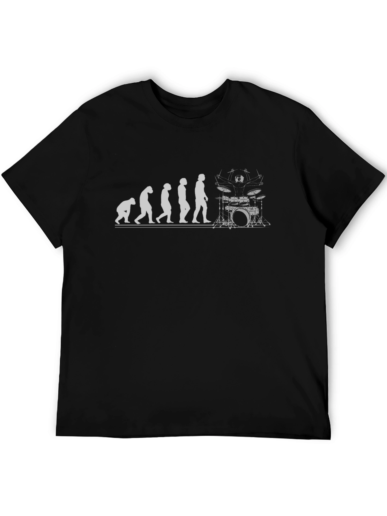 Evolution Drummer T-Shirt - Black Cotton Blend