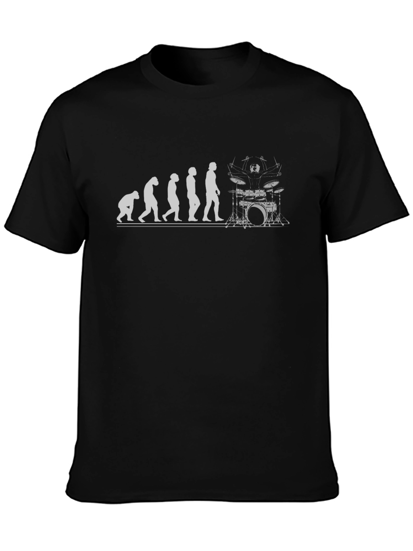 Evolution Drummer T-Shirt - Black Cotton Blend
