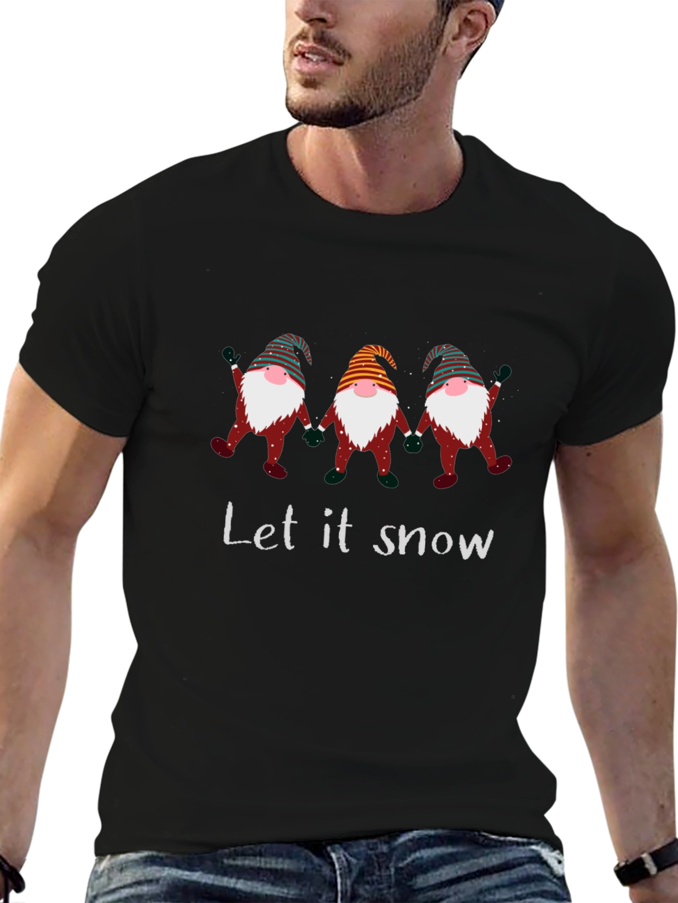 Let It Snow Christmas Gnome T-Shirt