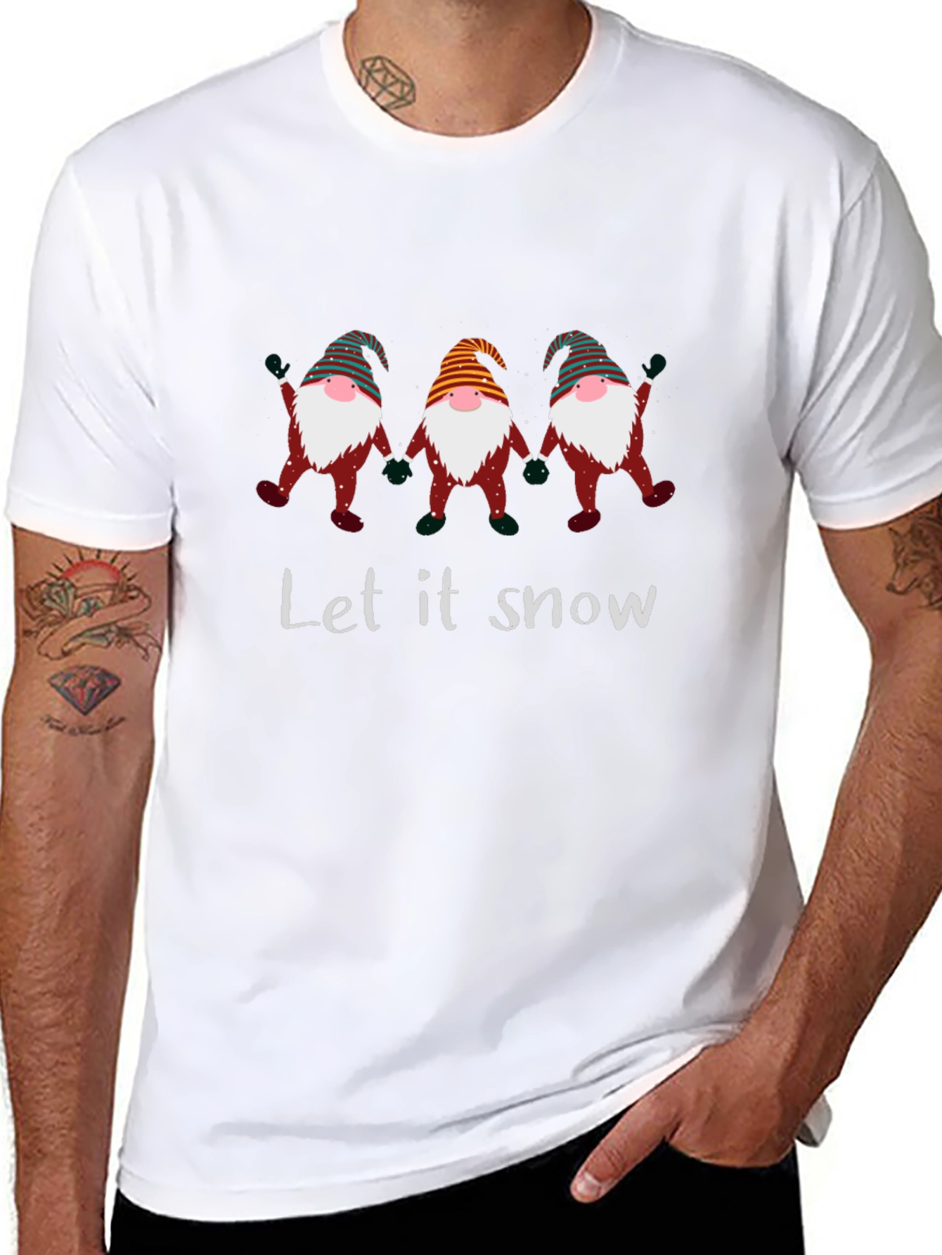 Let It Snow Christmas Gnome T-Shirt