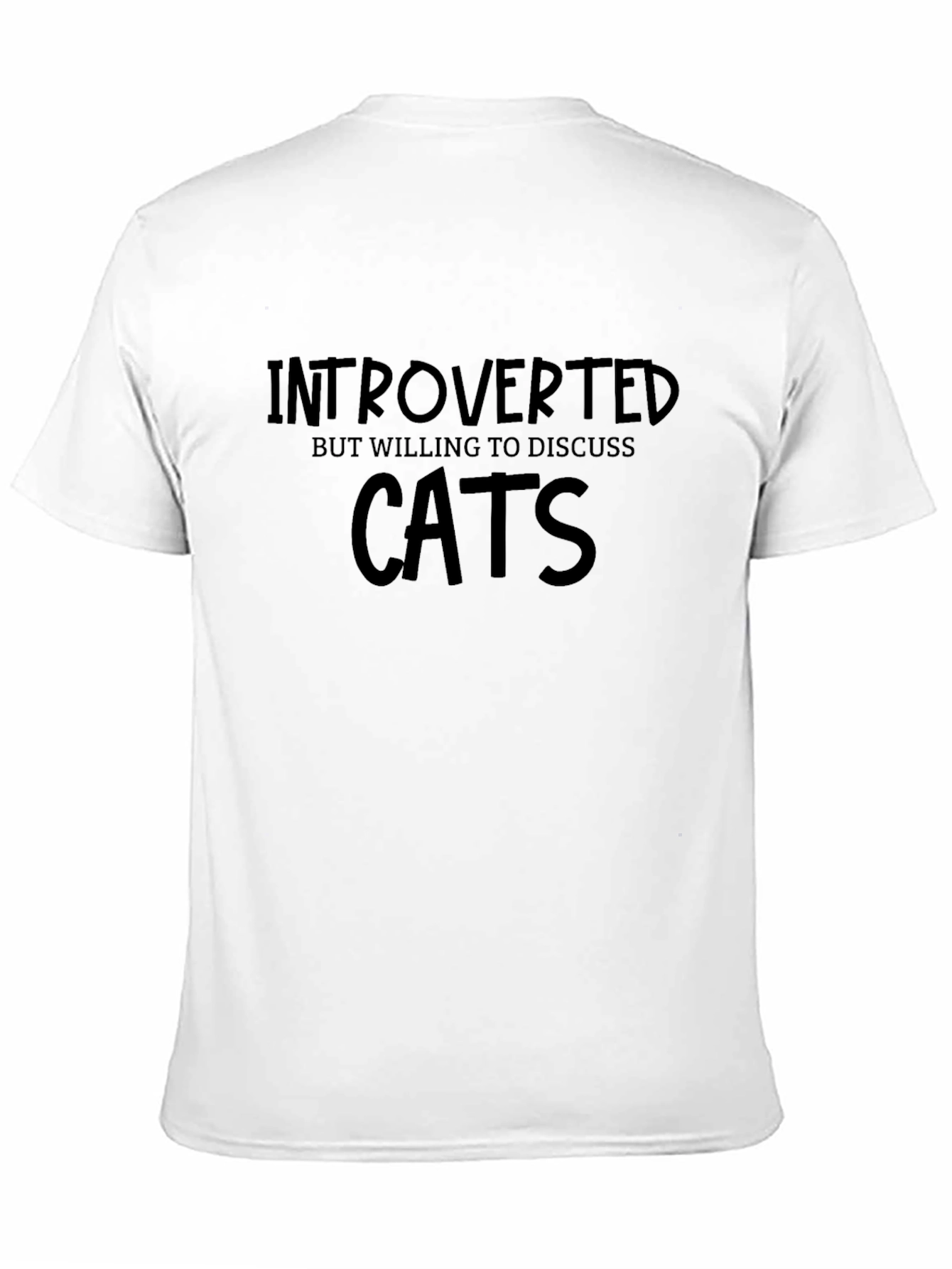 Introverted Cat Lover T-Shirt - Soft Cotton Blend