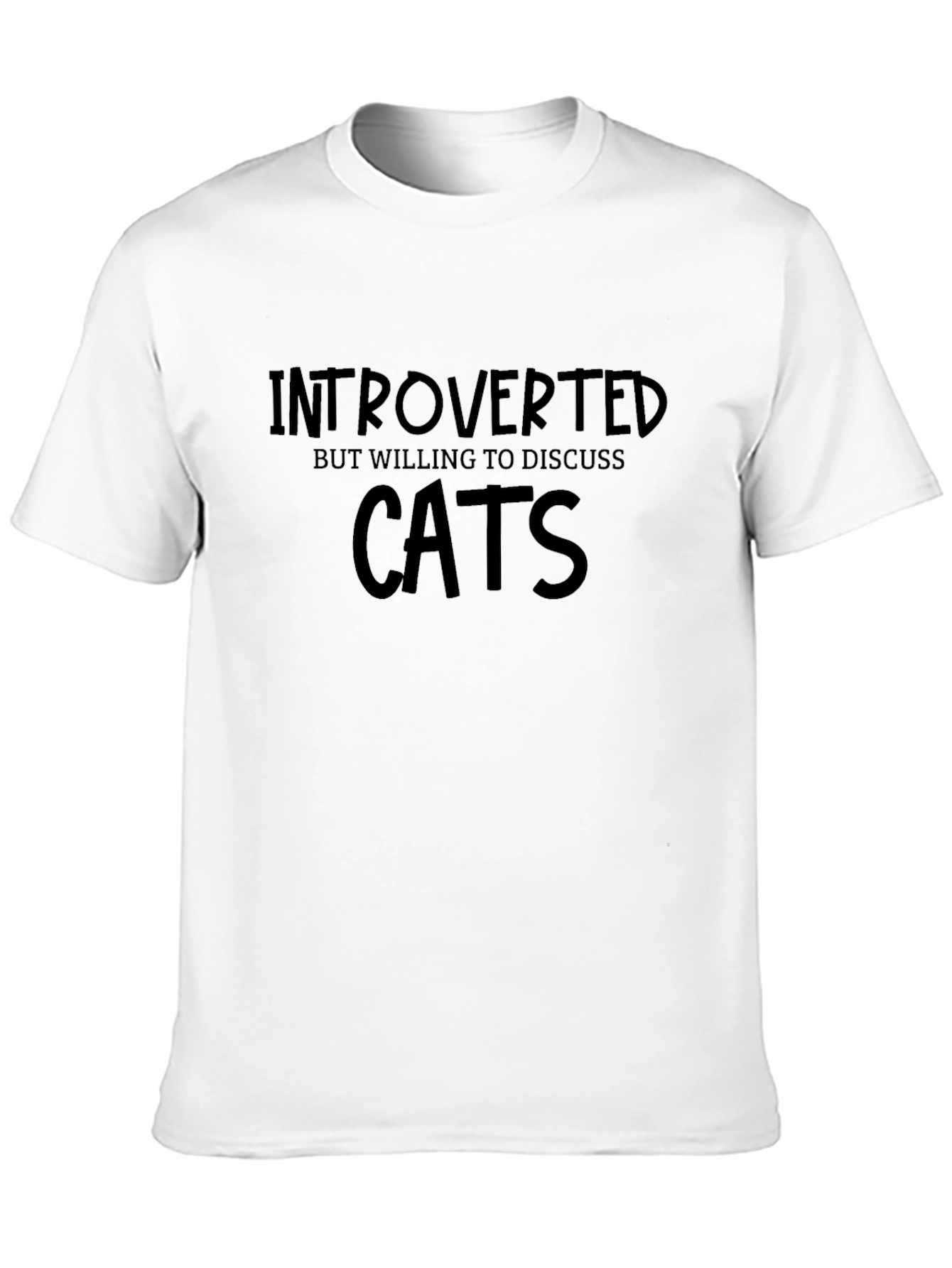 Introverted Cat Lover T-Shirt - Soft Cotton Blend