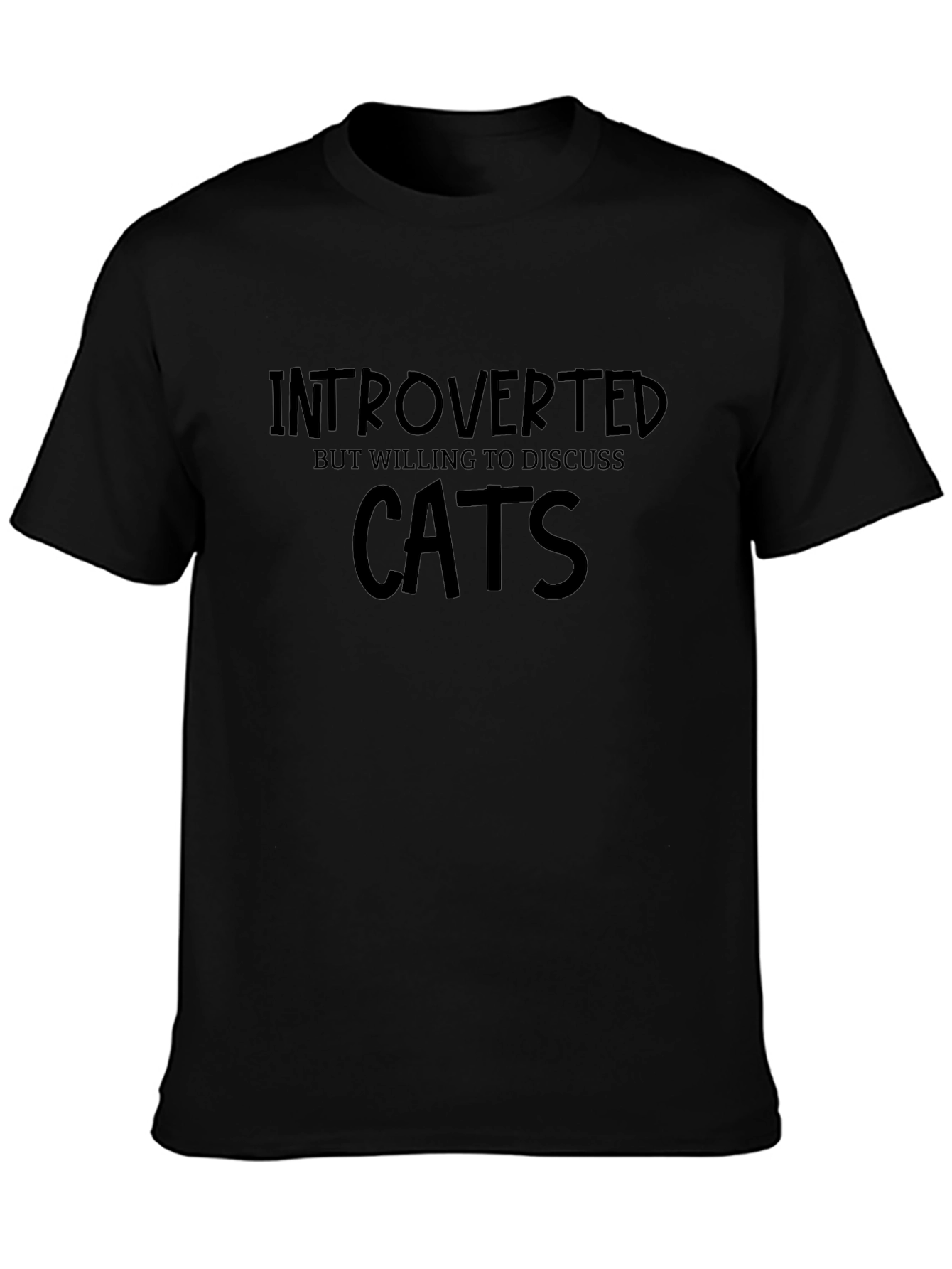 Introverted Cat Lover T-Shirt - Soft Cotton Blend