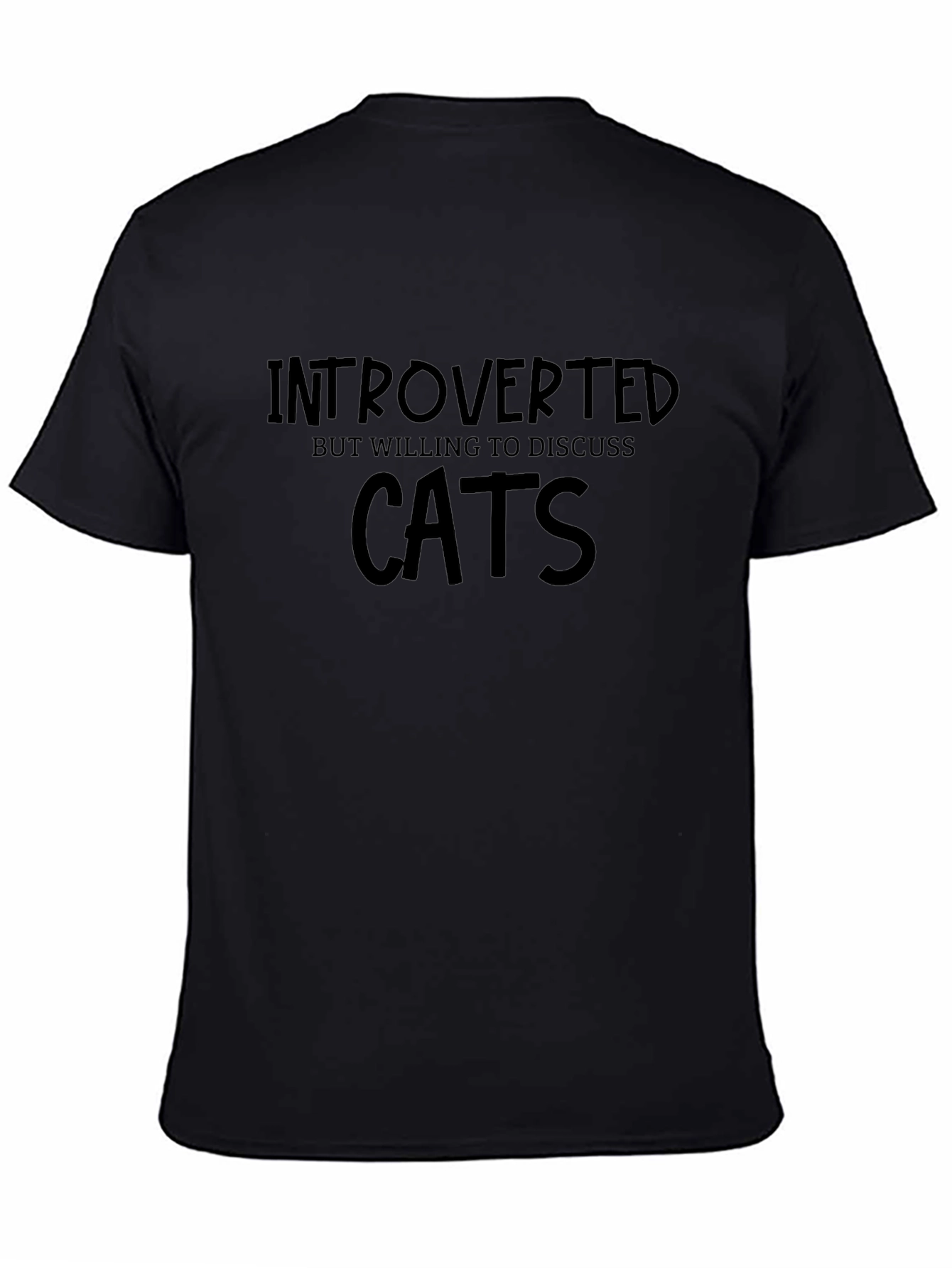 Introverted Cat Lover T-Shirt - Soft Cotton Blend